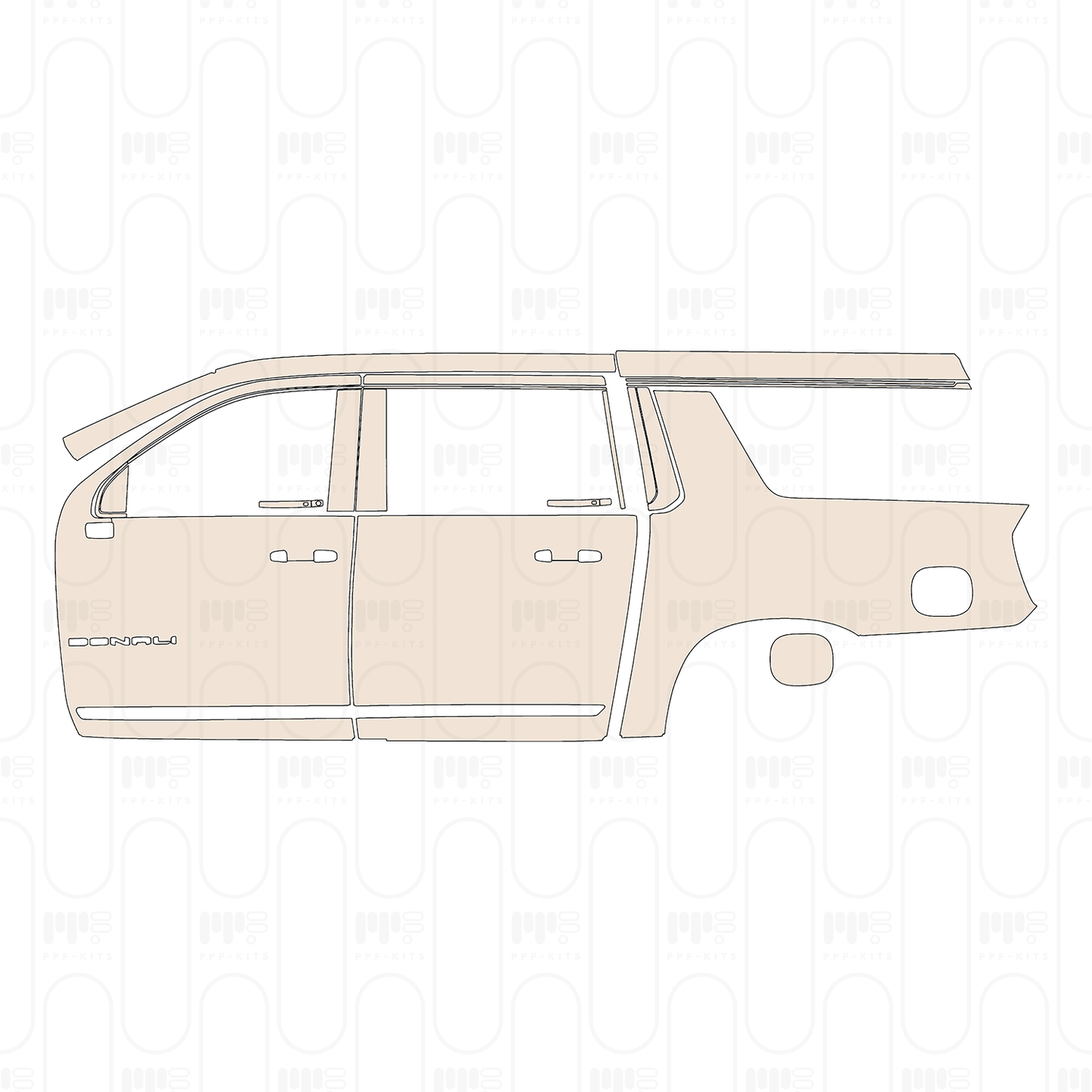 Pre-Cut PPF GMC Yukon XL Denali 2025