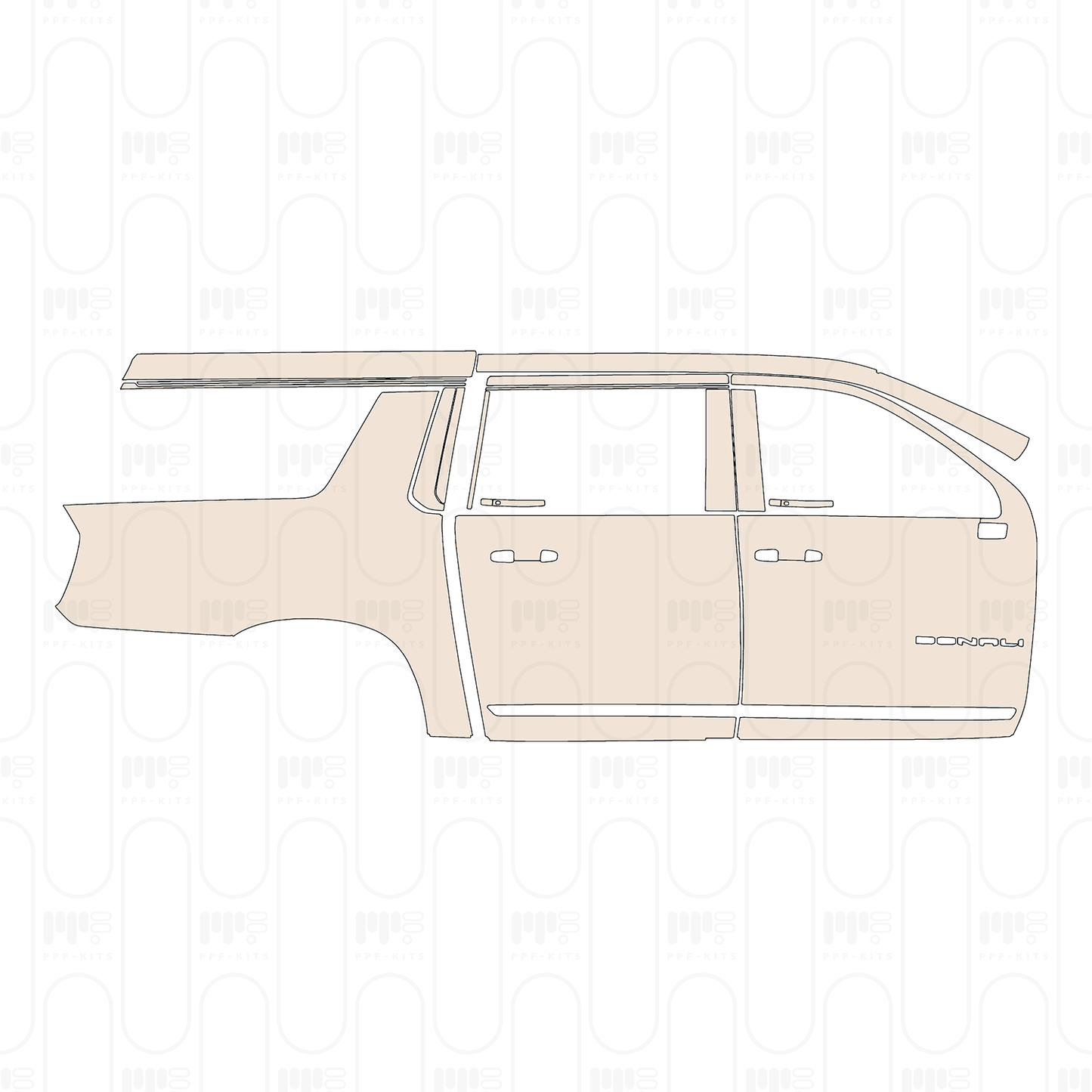Pre-Cut PPF GMC Yukon XL Denali 2025