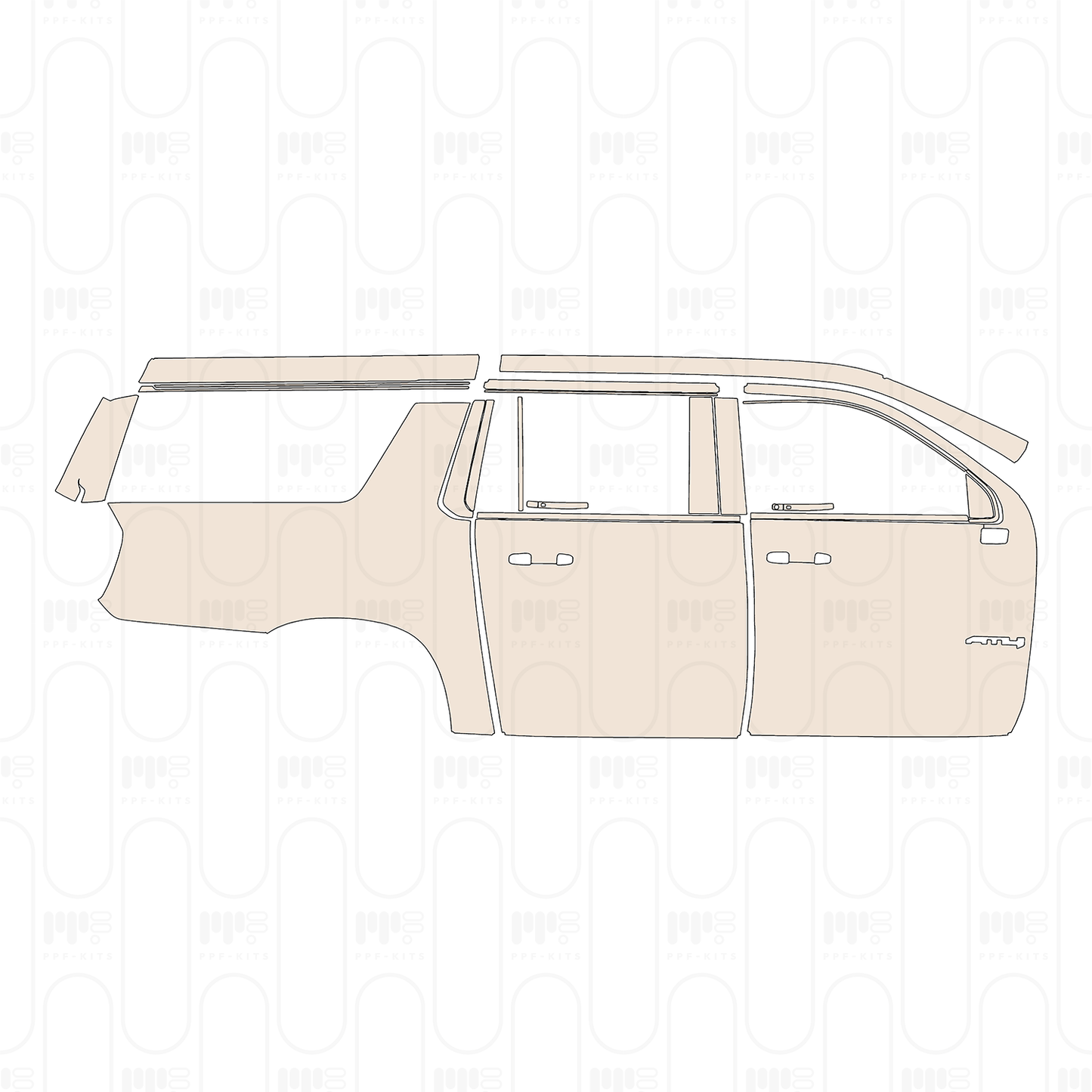 Pre-Cut PPF GMC Yukon XL AT4 2025