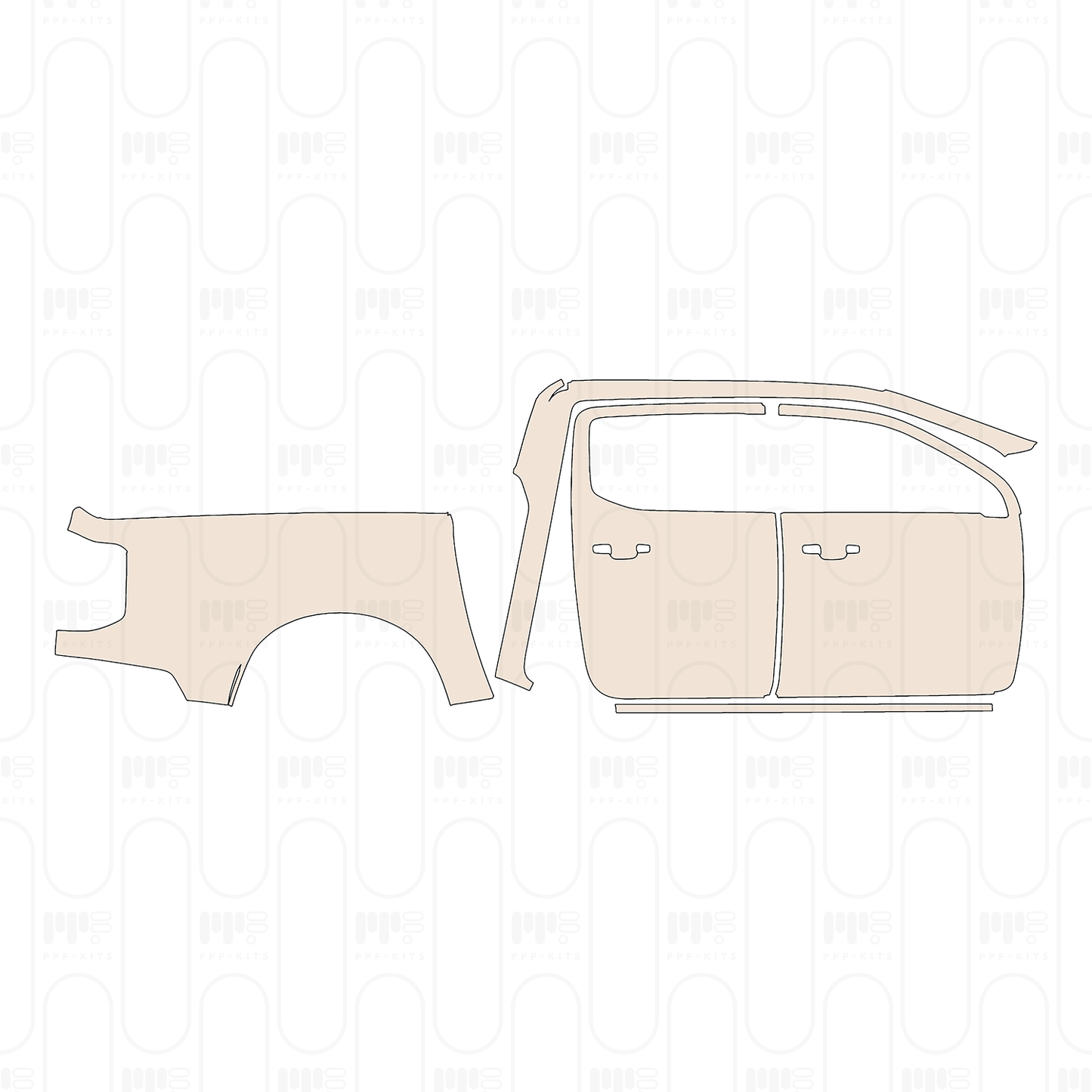 Pre-Cut PPF Ford Ranger (EU) MS-RT Double Cab 2026