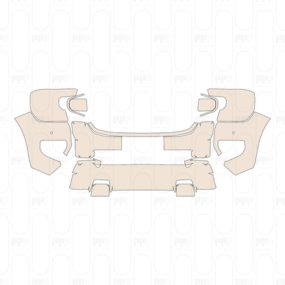 Pre-Cut PPF Ford Ranger (EU) XLT 2025