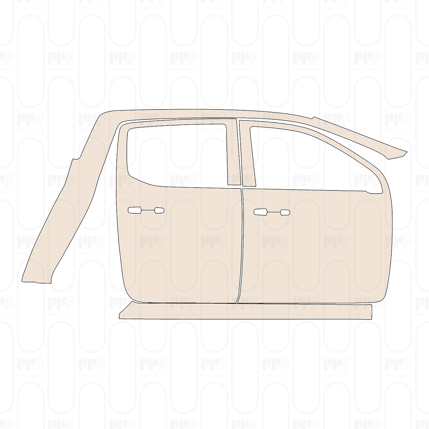 Pre-Cut PPF Ford Ranger (EU) Wildtrak 2025