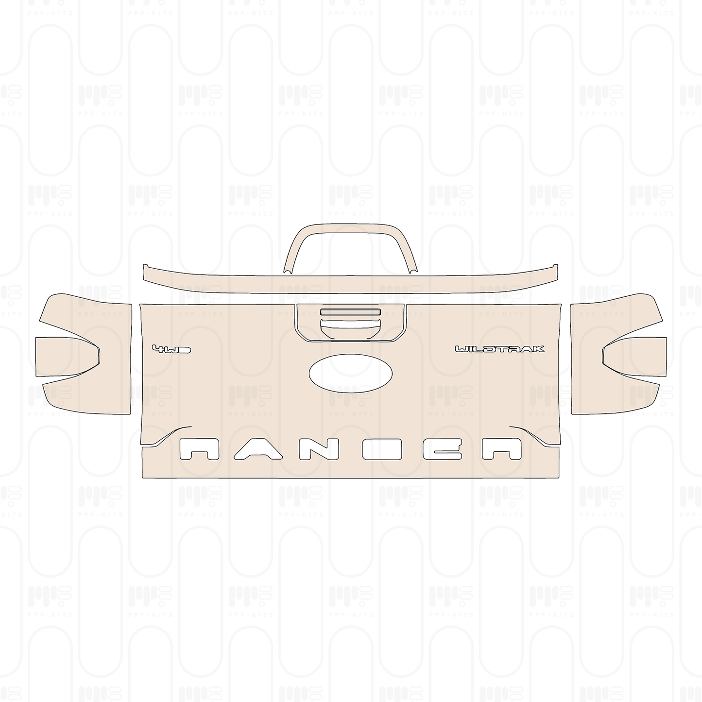 Pre-Cut PPF Ford Ranger (EU) Wildtrak 2025