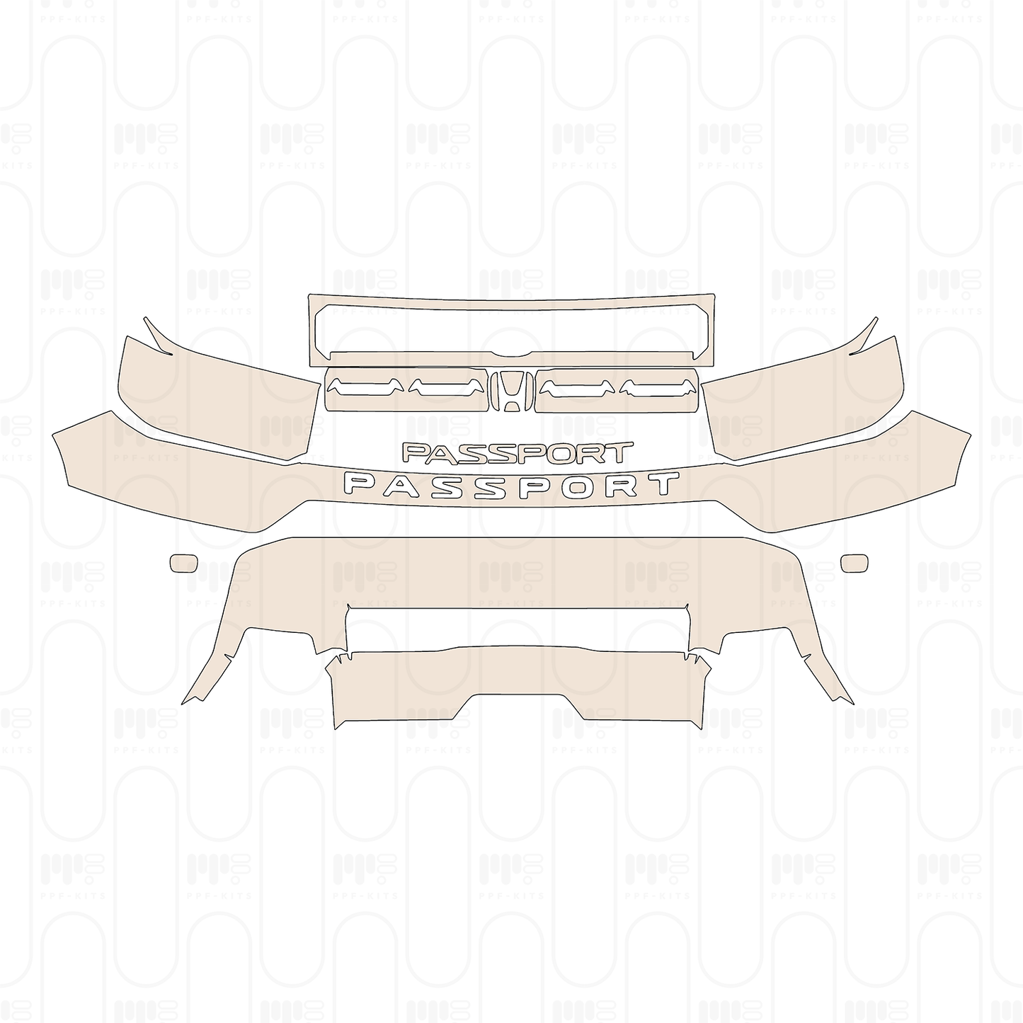 Pre-Cut PPF Honda Passport RTL 2026