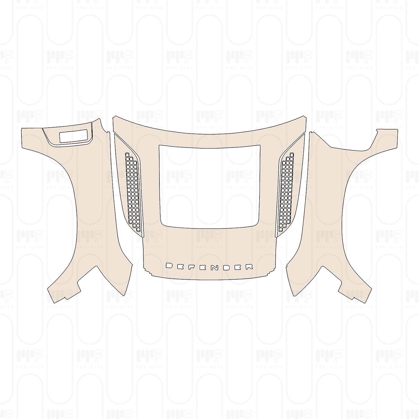 Pre-Cut PPF Land Rover Defender 130 base 2026