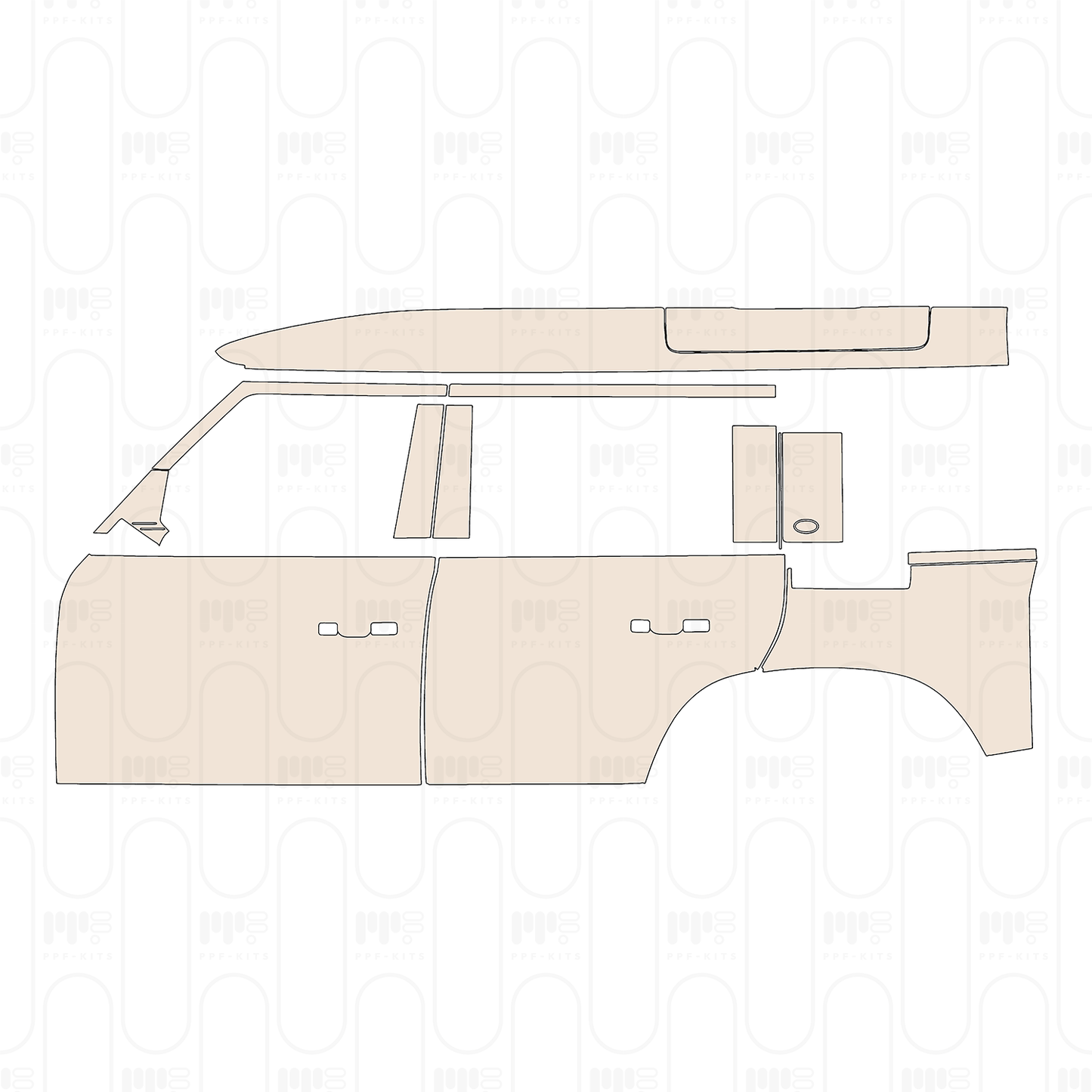 Pre-Cut PPF Land Rover Defender 110 X-Dynamic 2026
