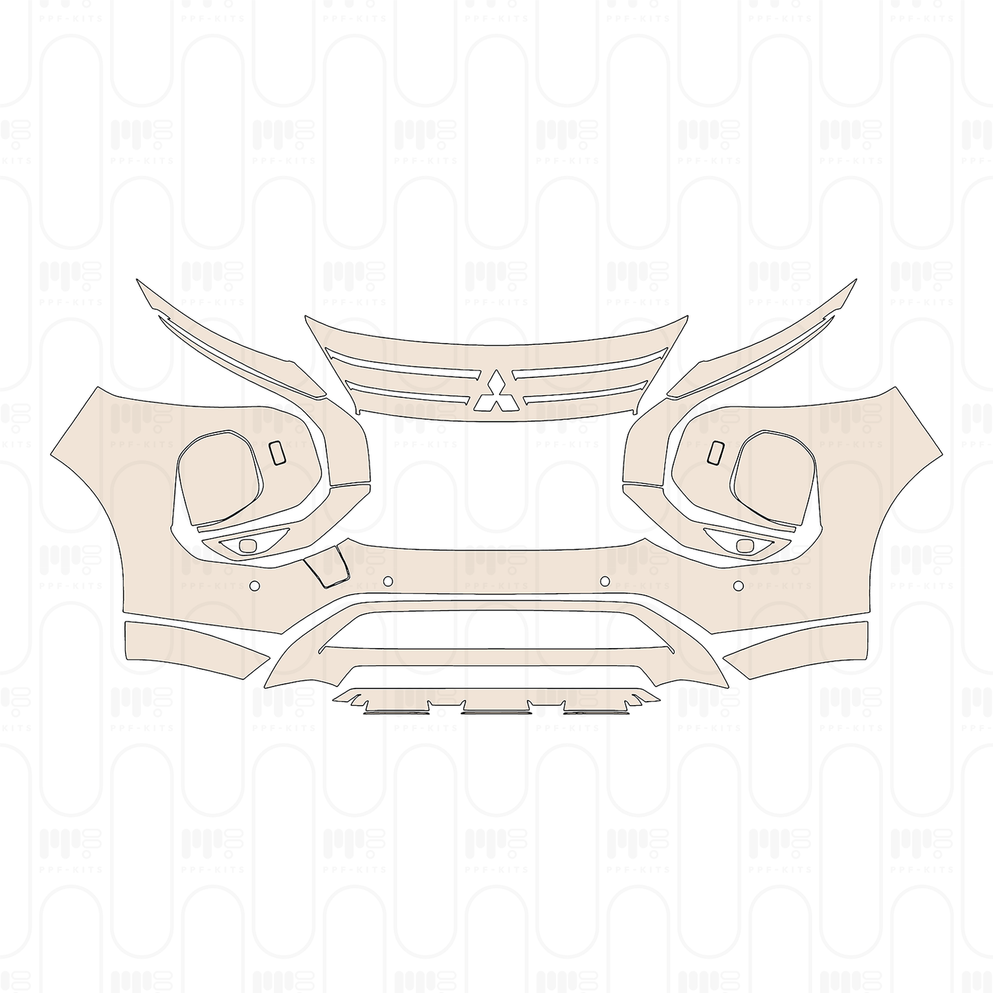 Pre-Cut PPF Mitsubishi Outlander (NA) 2025
