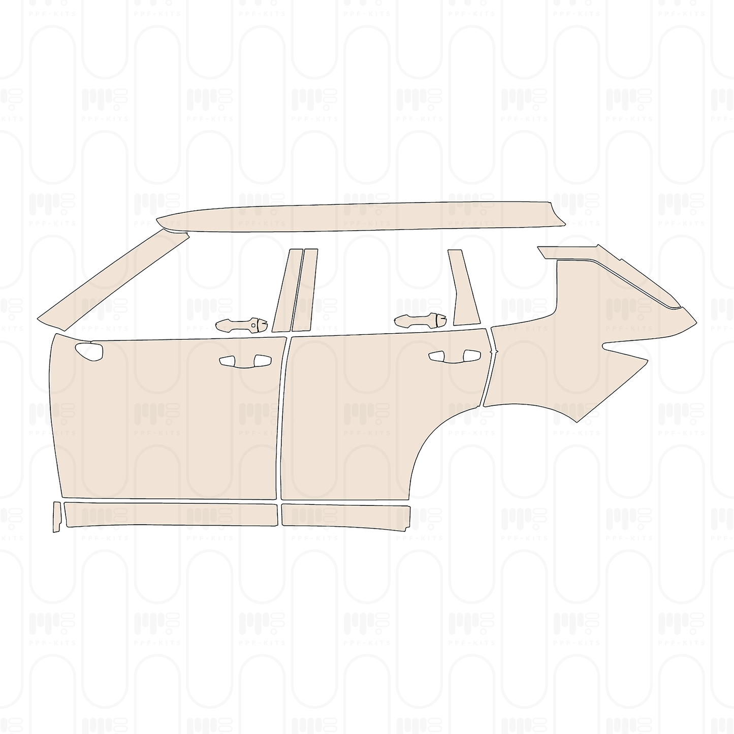 Pre-Cut PPF Mitsubishi Outlander (NA) 2025