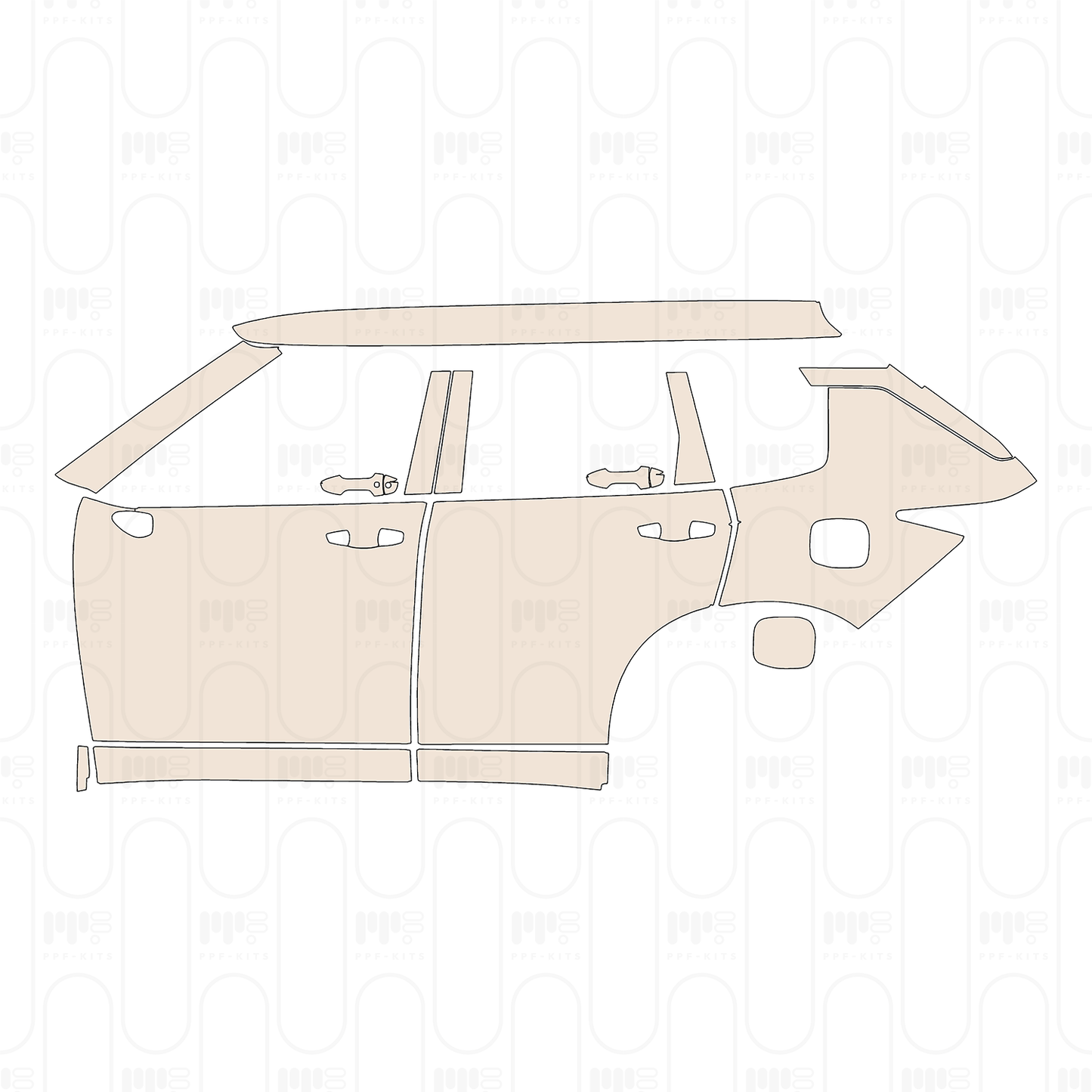 Pre-Cut PPF Mitsubishi Outlander PHEV (NA) 2026