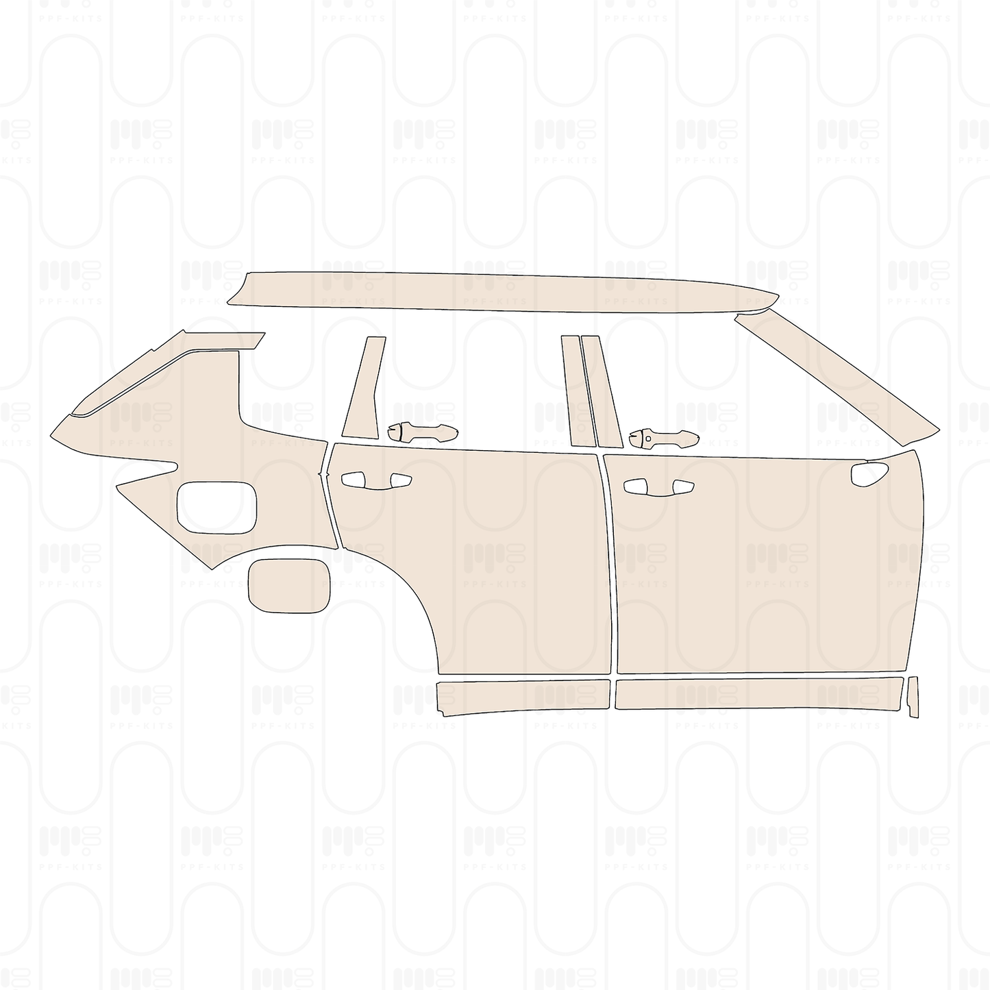 Pre-Cut PPF Mitsubishi Outlander PHEV (NA) 2026
