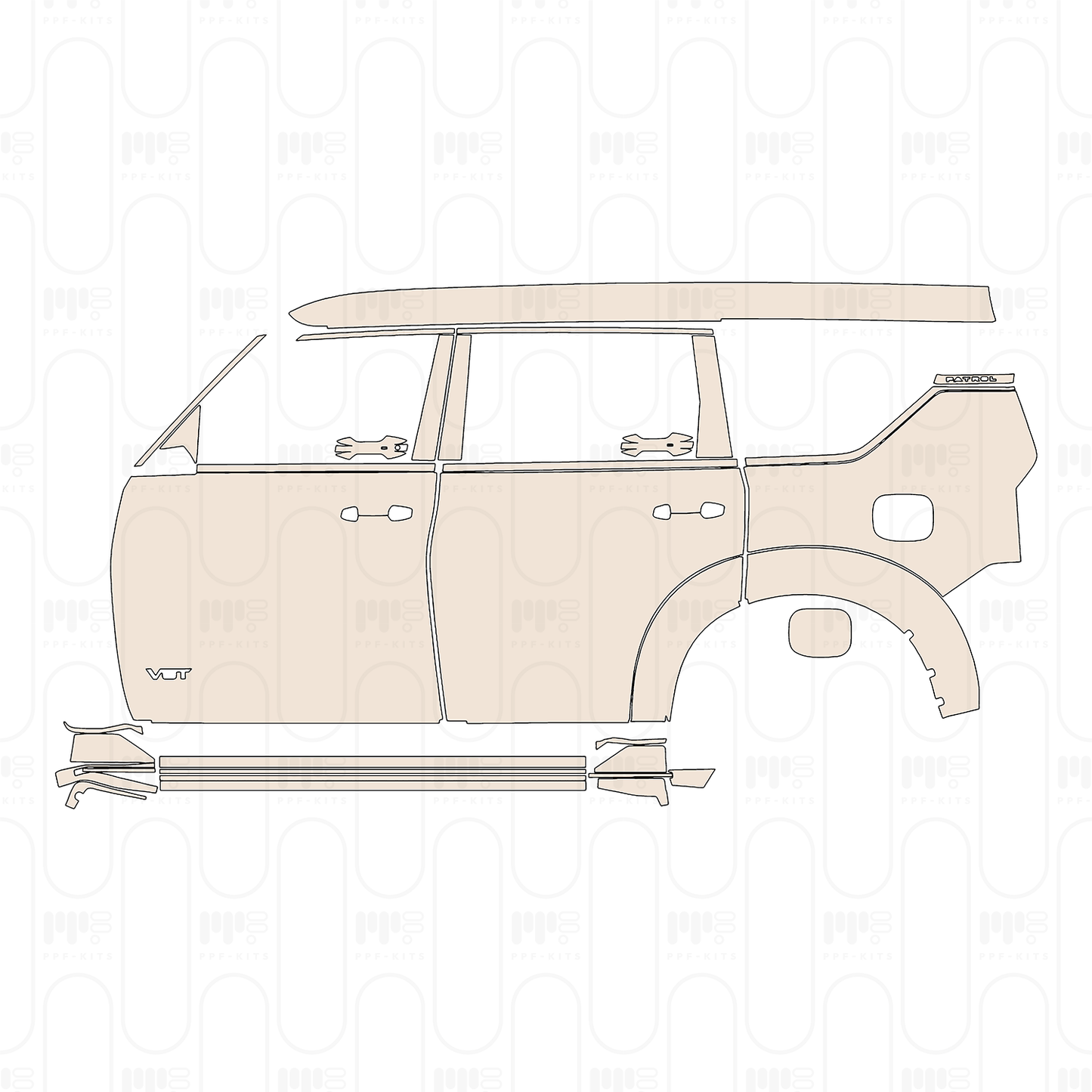 Pre-Cut PPF Nissan Patrol (ME) Nismo 2025