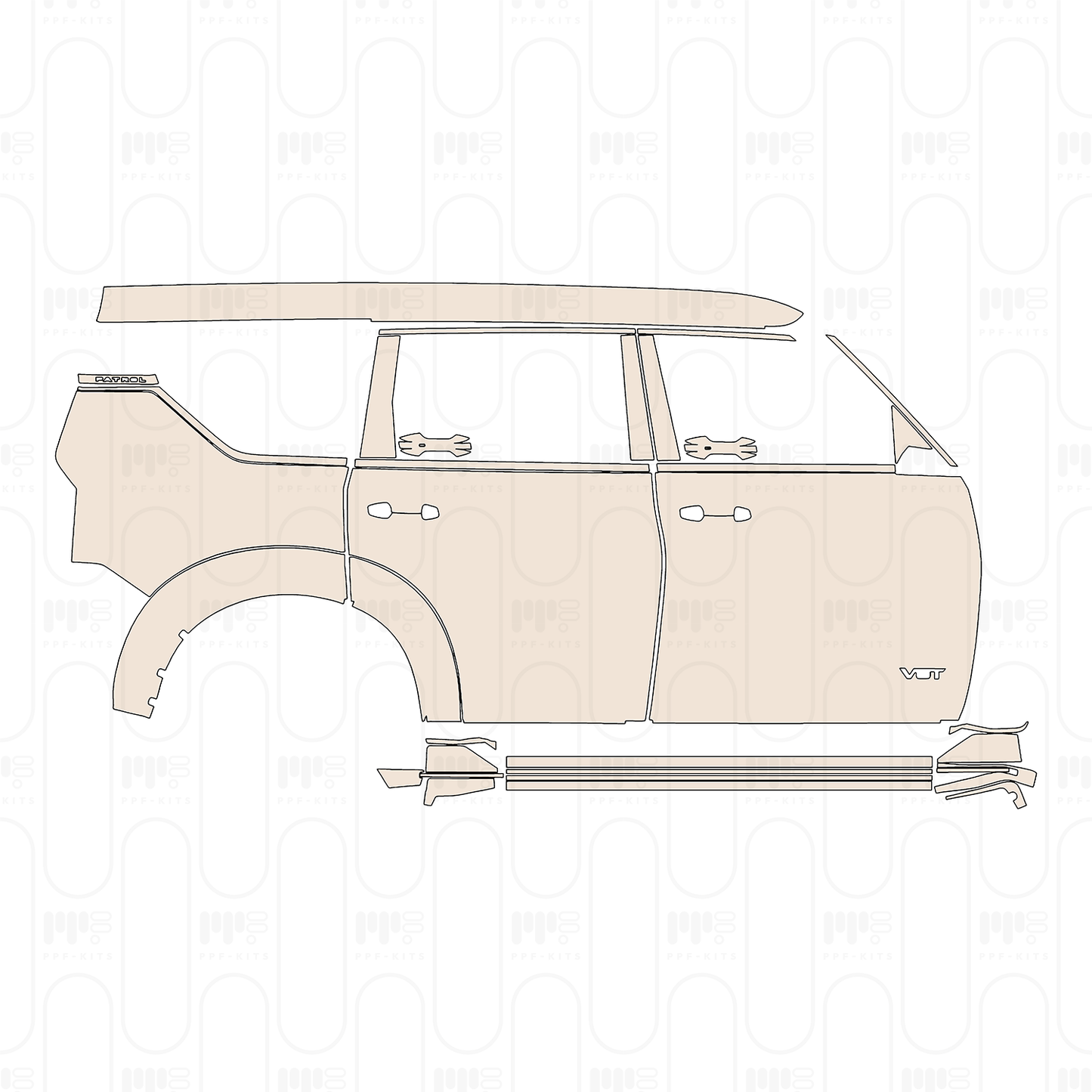 Pre-Cut PPF Nissan Patrol (ME) Nismo 2025