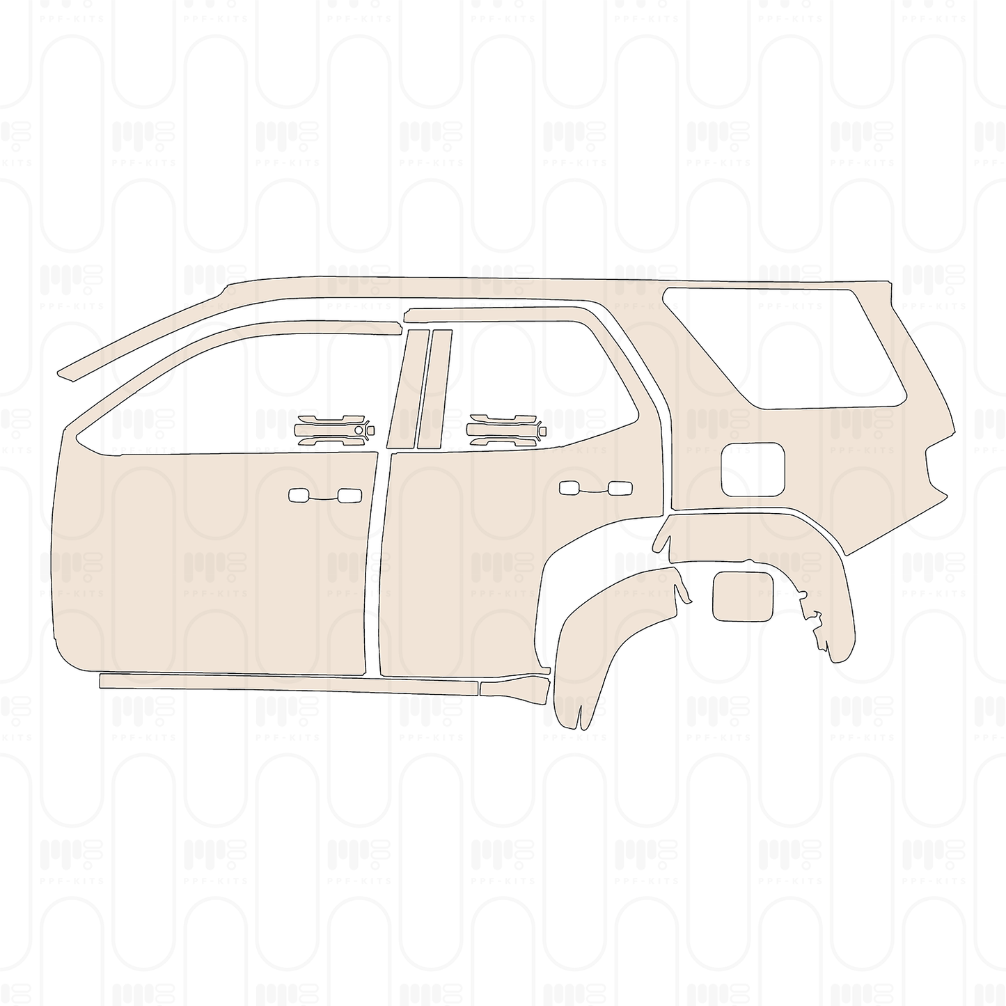 Pre-Cut PPF Toyota 4 Runner SR5 2025