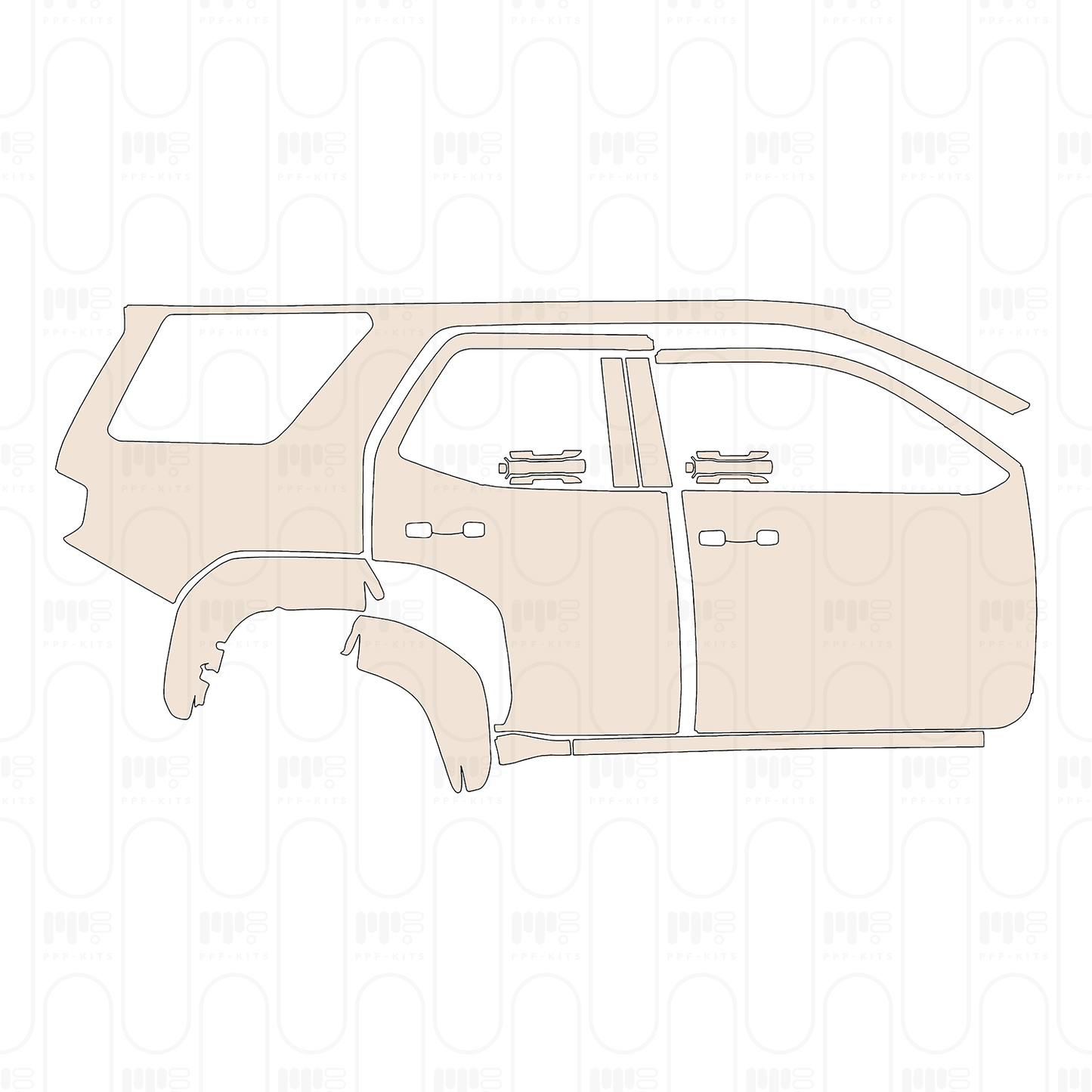 Pre-Cut PPF Toyota 4 Runner SR5 2025