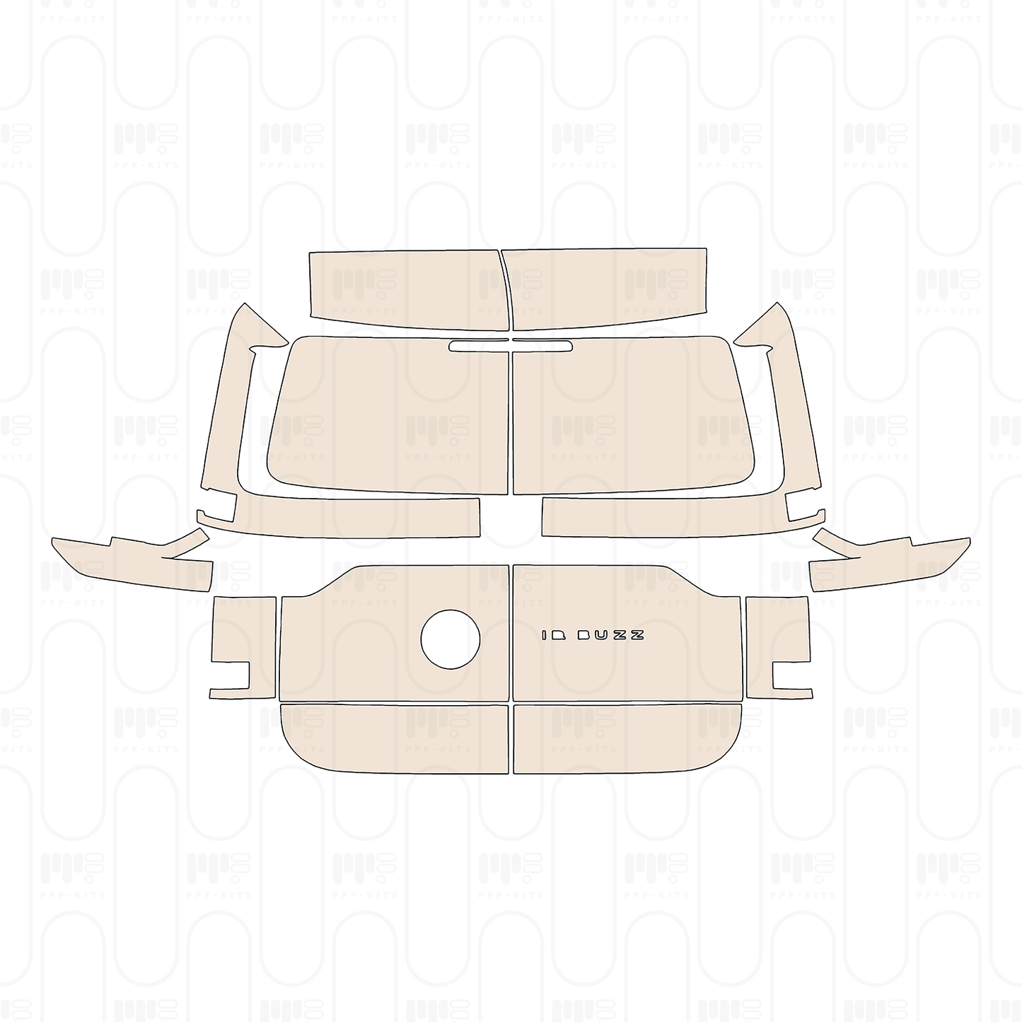 Pre-Cut PPF Volkswagen ID.BUZZ Standard Wheelbase Cargo 2025