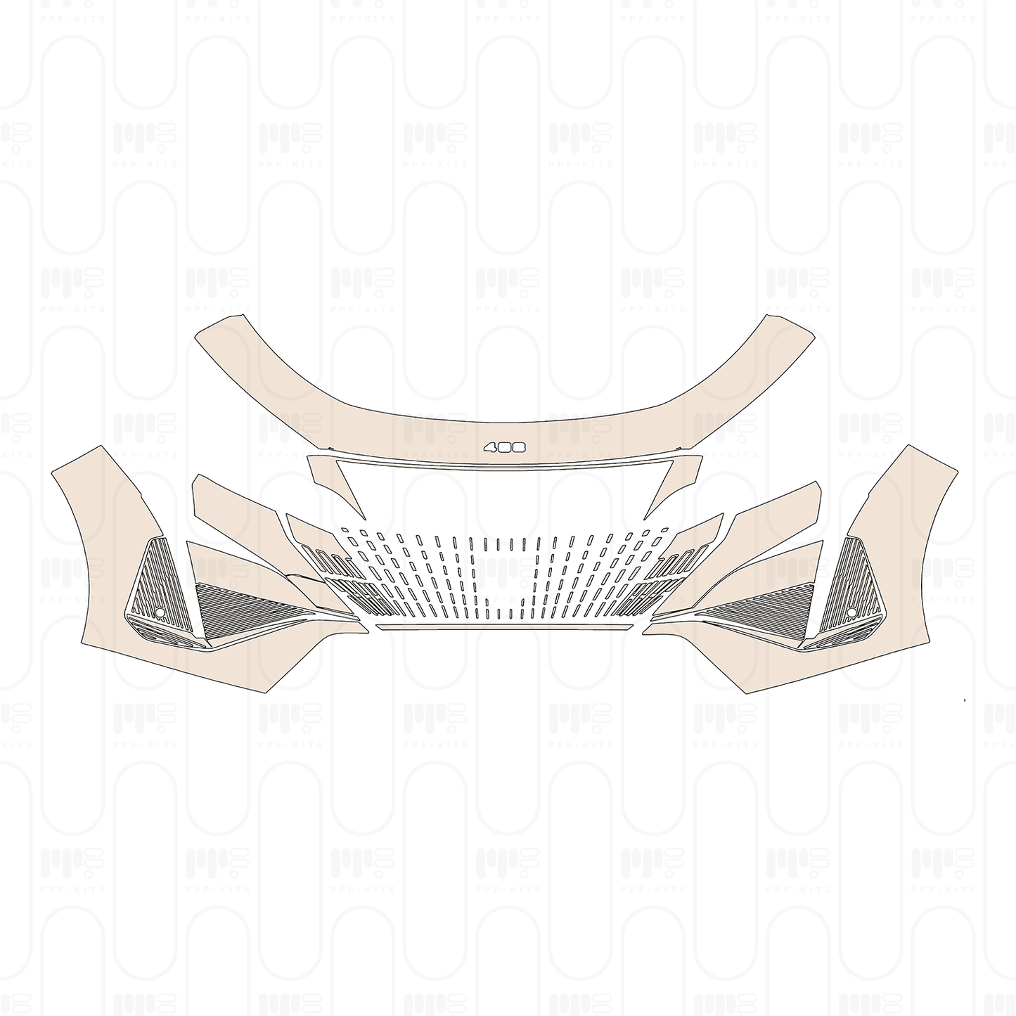 Pre-Cut PPF Peugeot 408 (EU) GT Premium 2025