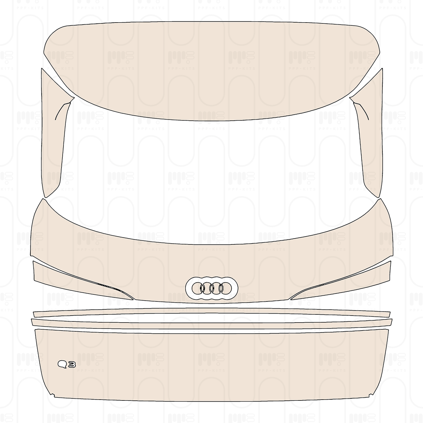 Pre-Cut PPF Audi Q3 Sportback Base 2026