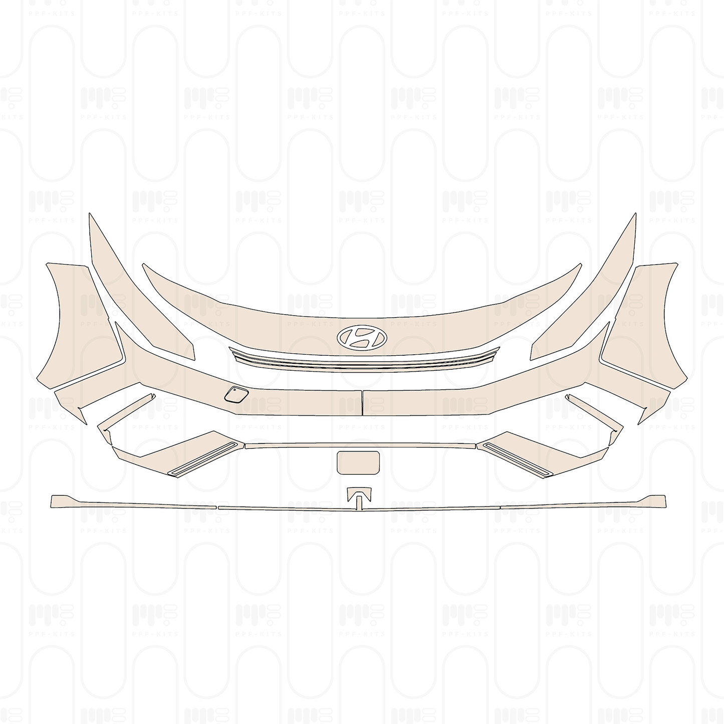 Pre-Cut PPF Hyundai Elantra N 2025