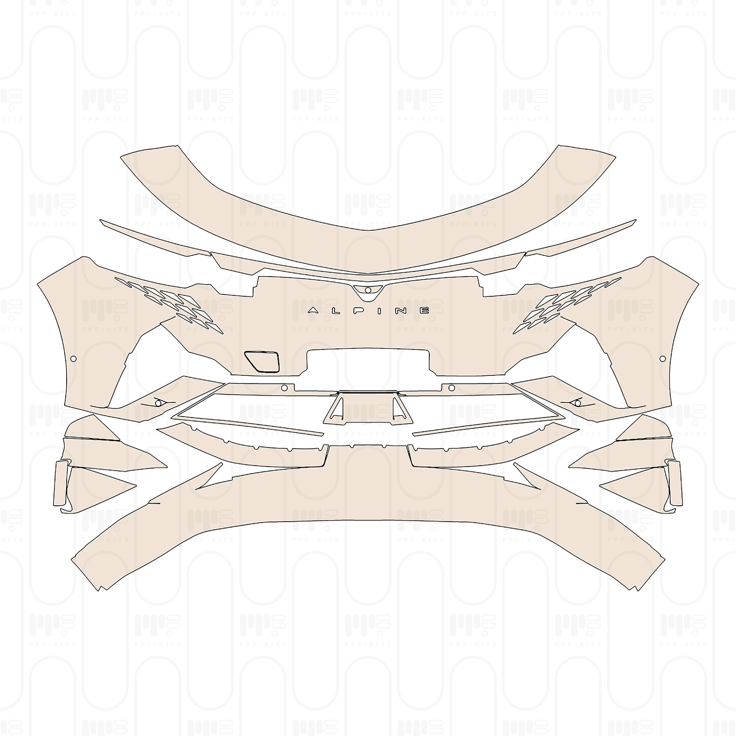 Pre-Cut PPF Alpine A 390 A390 GT 2026