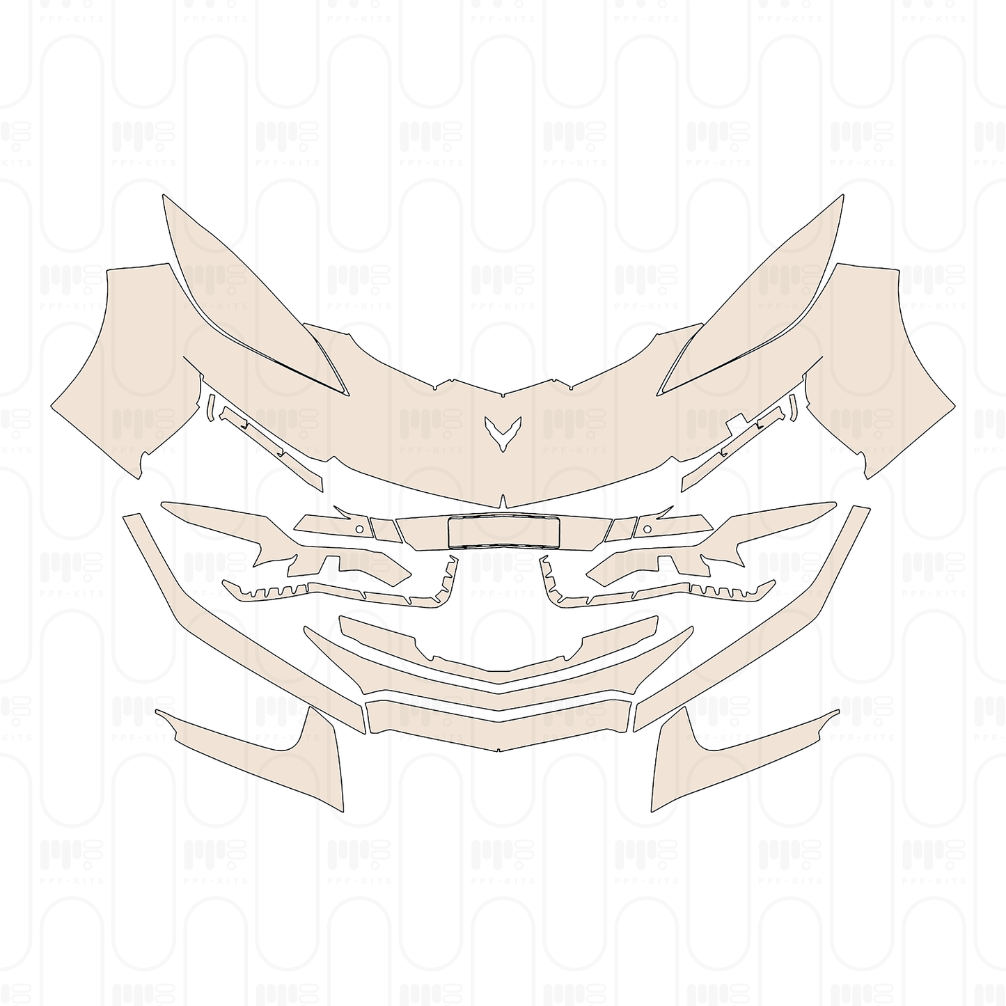 Pre-Cut PPF Chevrolet Corvette ZR1 Coupe 2025