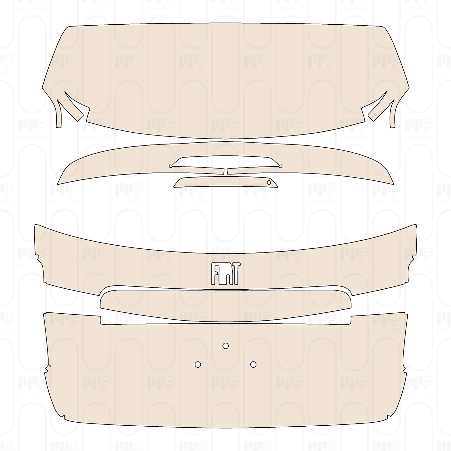 Pre-Cut PPF Fiat 600e 2025