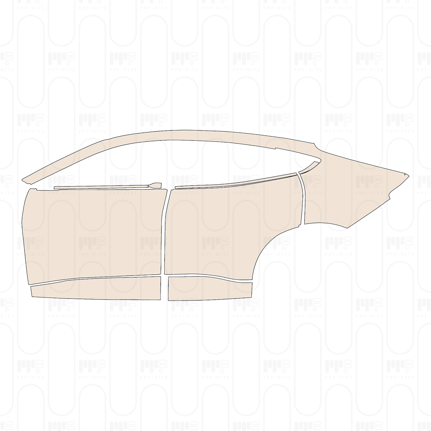 Pre-Cut PPF Ford Mach-E Select 2025