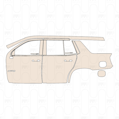 GMC Yukon AT4 2025 – Pellicola protettiva PPF pretagliata