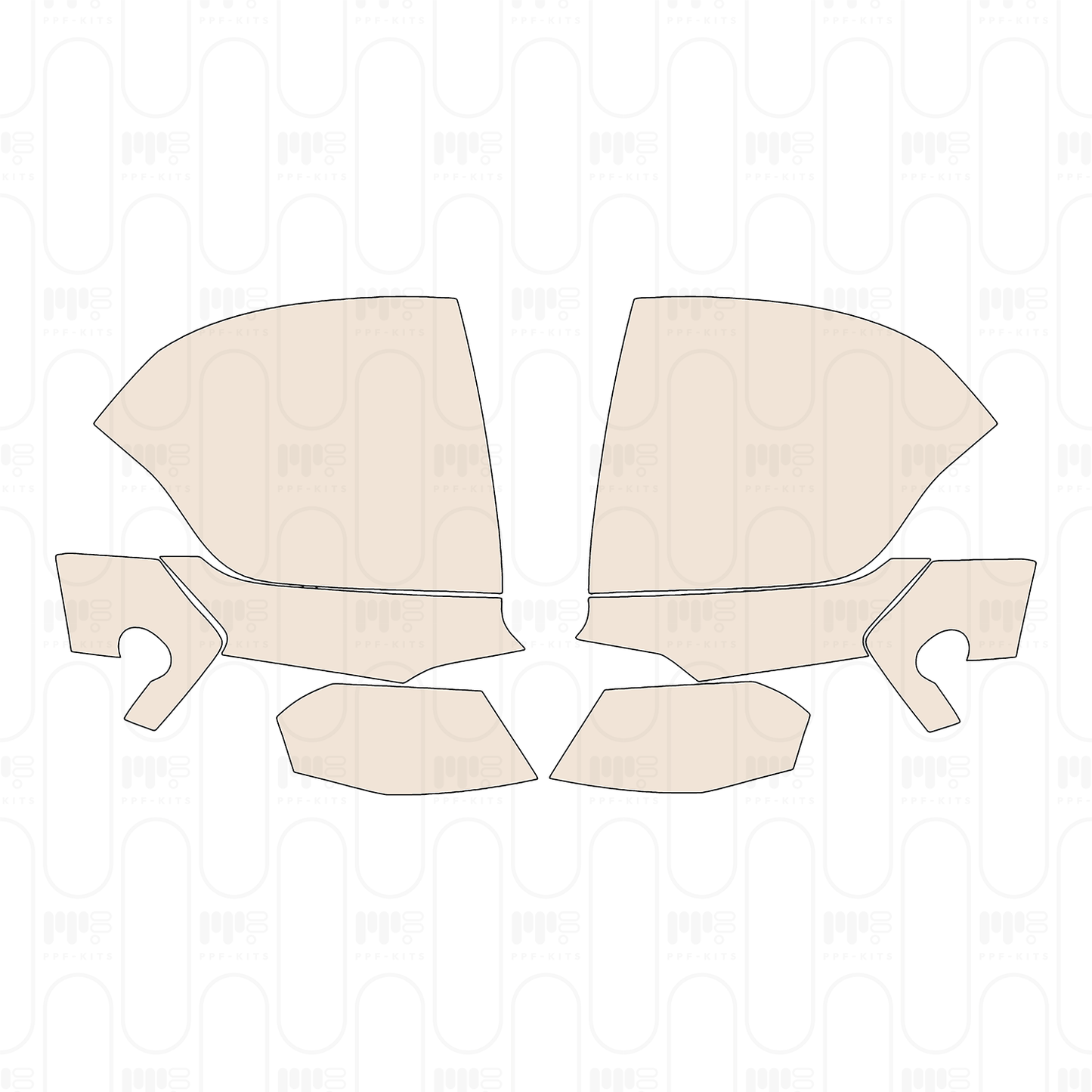 GMC Yukon AT4 2025 – Pellicola protettiva PPF pretagliata