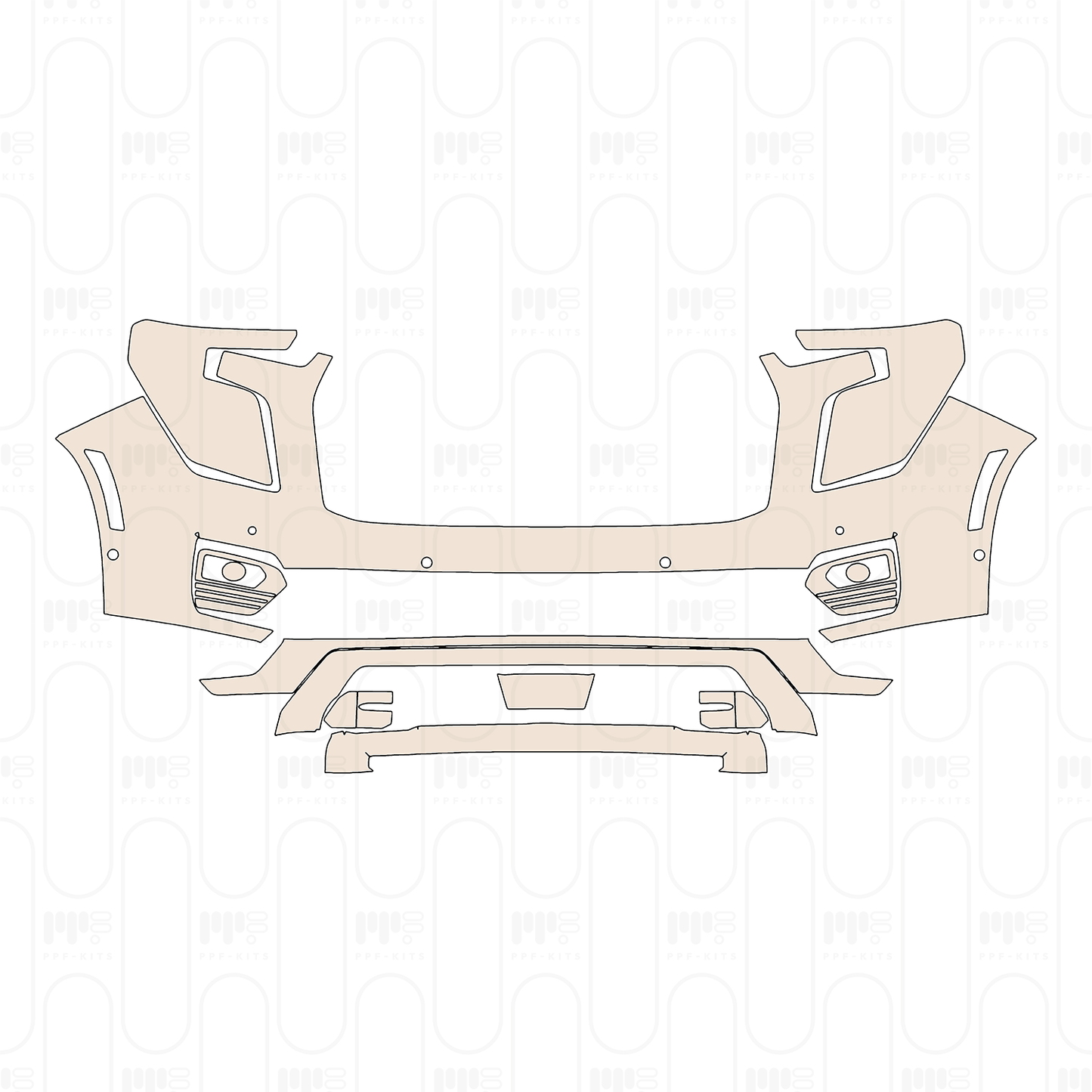 GMC Yukon Elevation 2025 – Pellicola protettiva PPF pretagliata