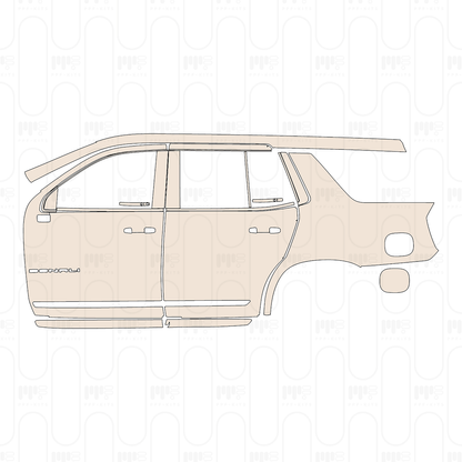 GMC Yukon Elevation 2025 – Pellicola protettiva PPF pretagliata