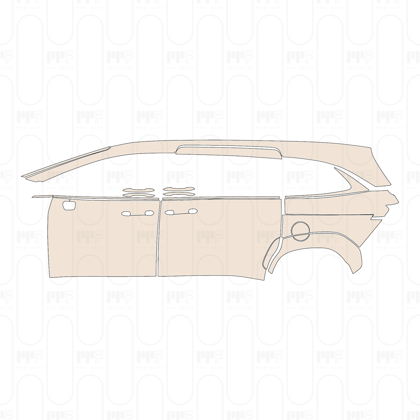Pre-Cut PPF Hyundai Custin 2025