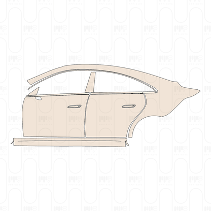 Mercedes-Benz CLA Shooting Brake AMG CLA 45S+Plus 2025 – Pellicola protettiva PPF pretagliata