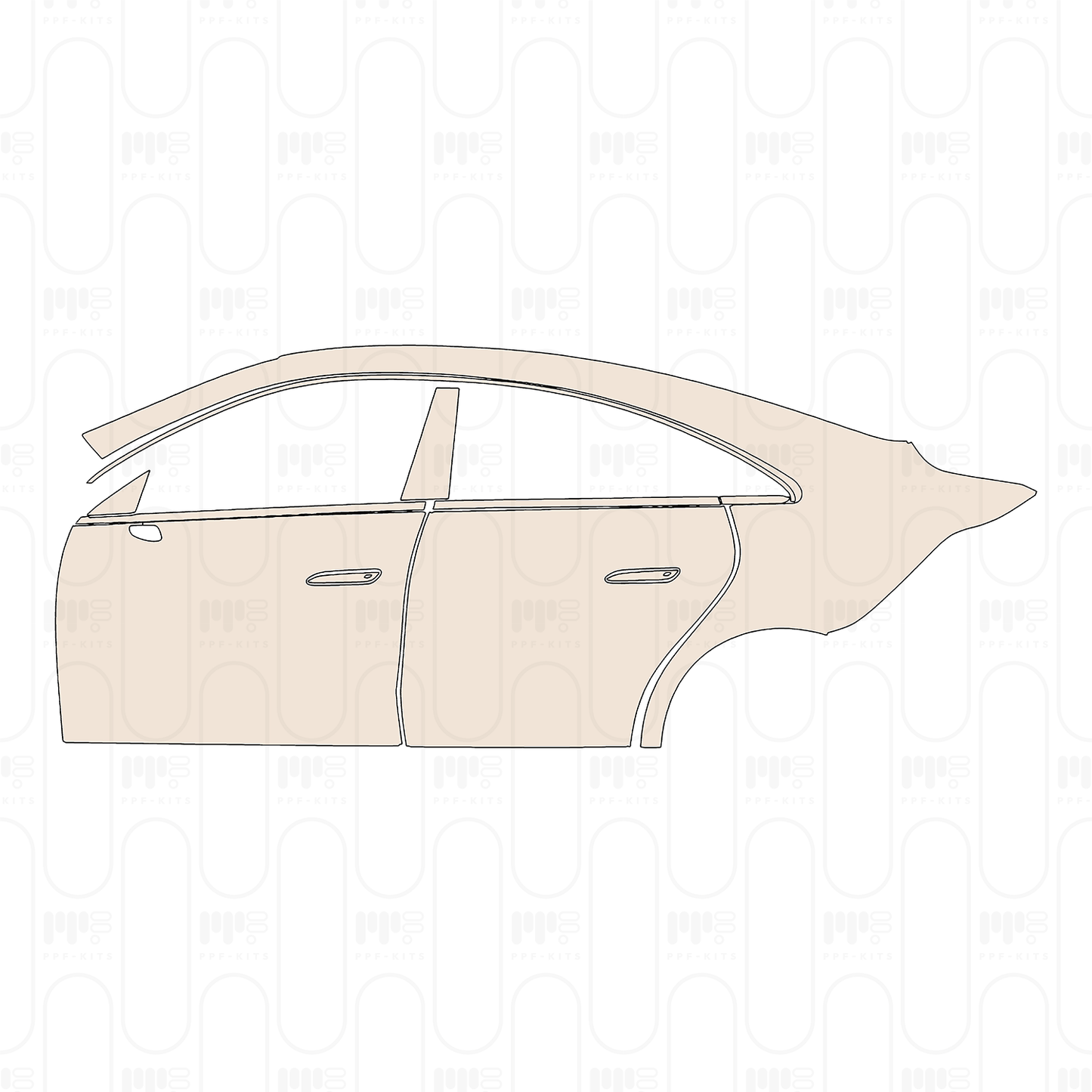 Mercedes-Benz CLA Shooting Brake AMG Line 2025 – Pellicola protettiva PPF pretagliata