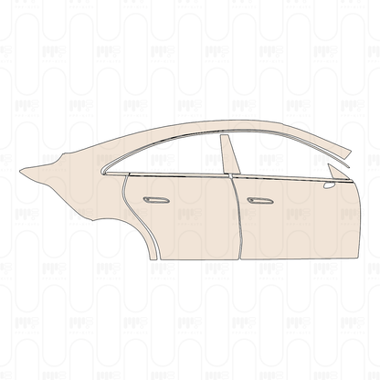 Mercedes-Benz CLA Shooting Brake AMG Line 2025 – Pellicola protettiva PPF pretagliata