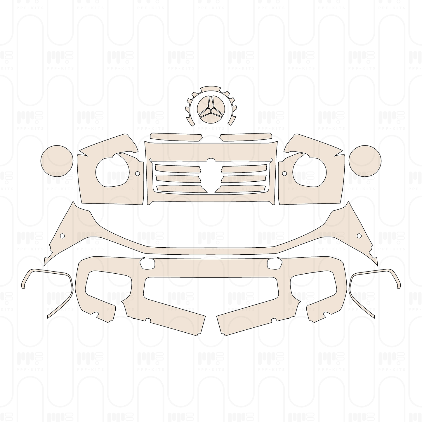 Pre-Cut PPF Mercedes-Benz G Class G450 (2027) Base 2026