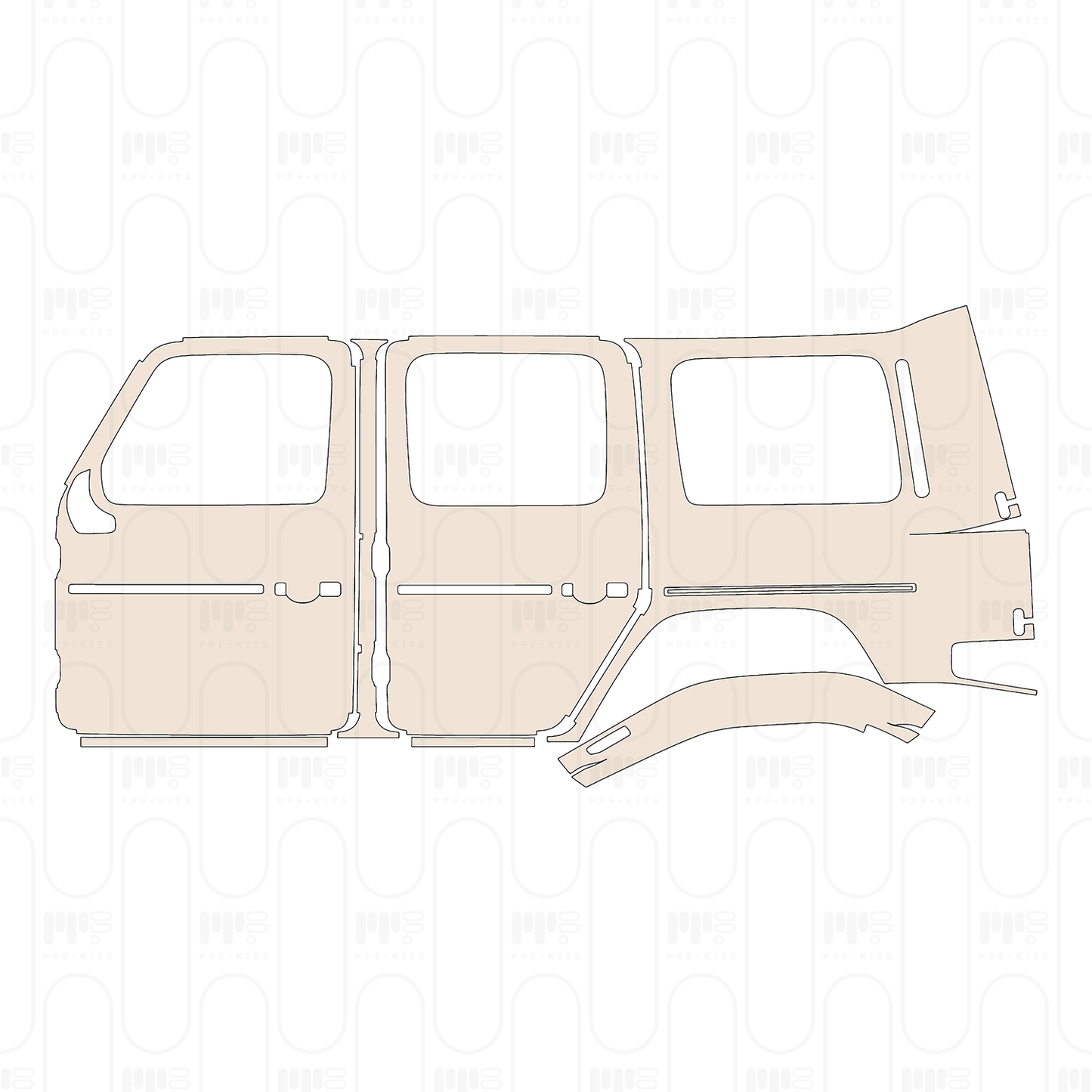 Pre-Cut PPF Mercedes-Benz G Class G 580 mit EQ Technologie (2027) AMG Line 2026