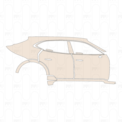 Pre-Cut PPF Porsche Taycan Cross Turismo Taycan 4 Cross Turismo 2025