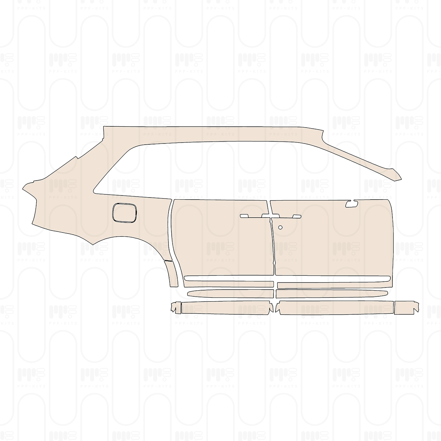 Opel Mokka GS 2025 – Pellicola protettiva PPF pretagliata