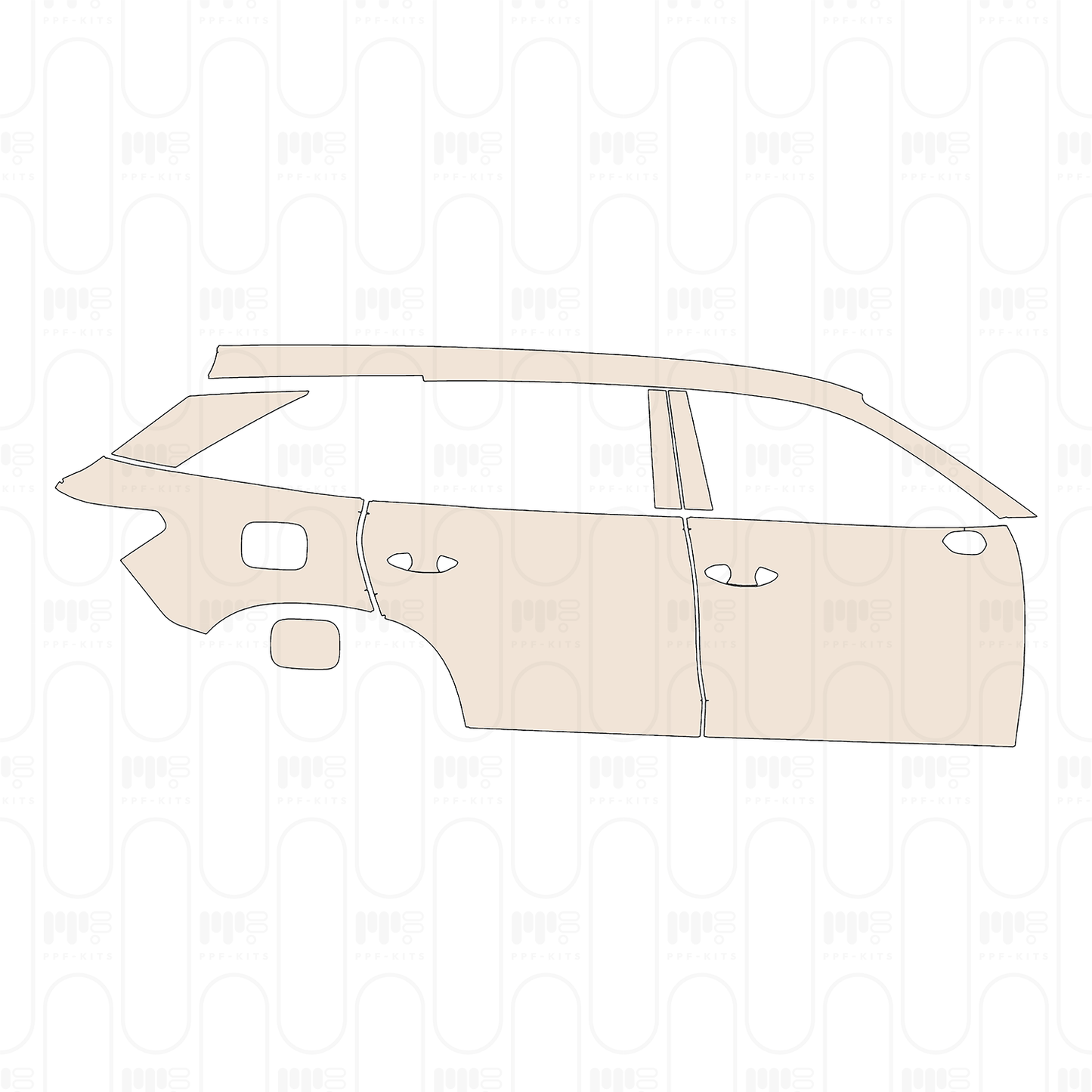Peugeot 308 (EU) GT 2025 – Pellicola protettiva PPF pretagliata