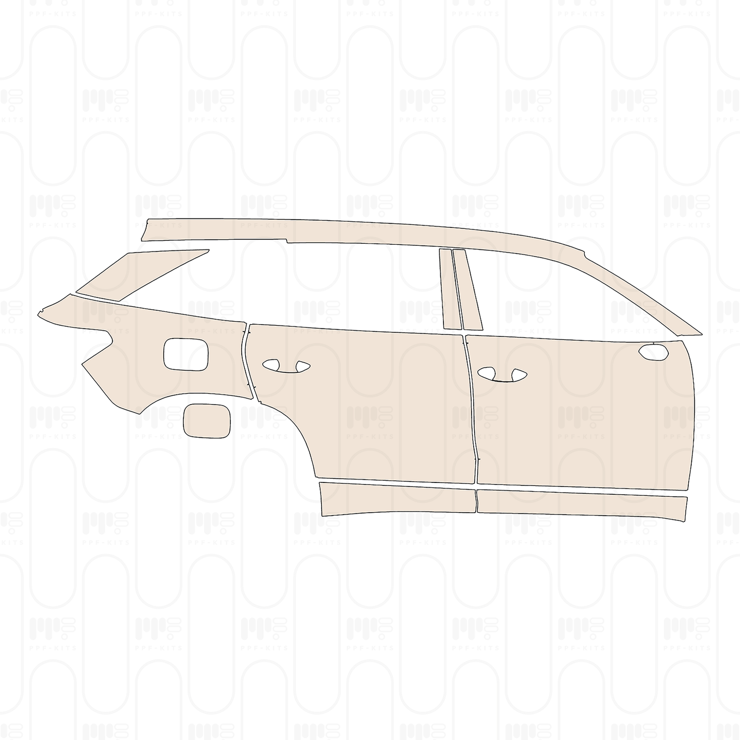Porsche 911 Turbo S Coupe 2025 – Pellicola protettiva PPF pretagliata