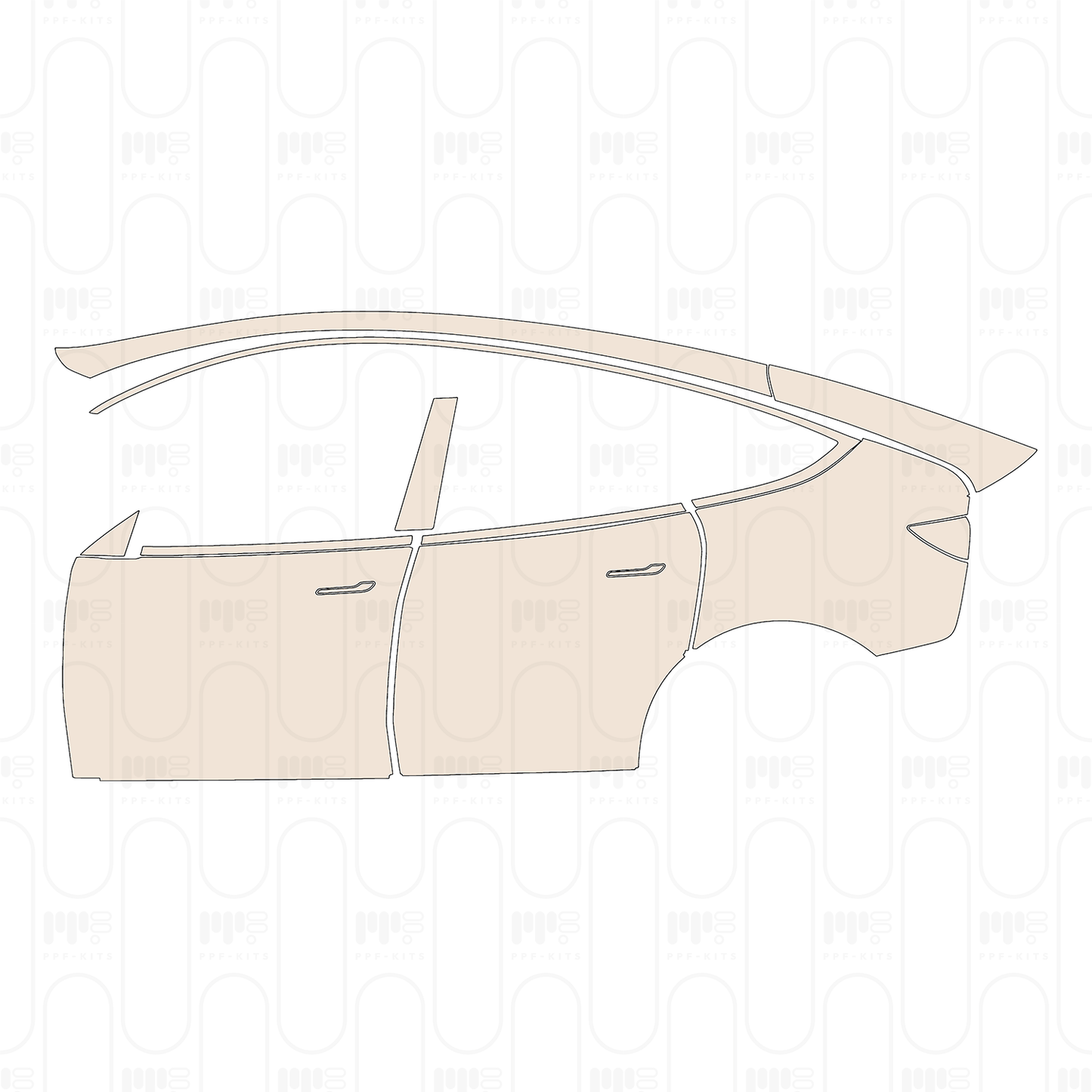 Pre-Cut PPF Tesla Model Y (Juniper) L 2025