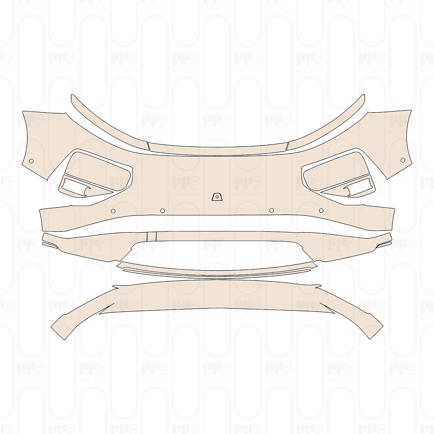 Xpeng G9 2025 – Pellicola protettiva PPF pretagliata