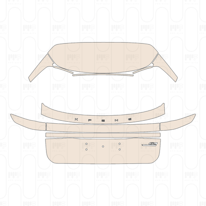Xpeng G9 2025 – Pellicola protettiva PPF pretagliata