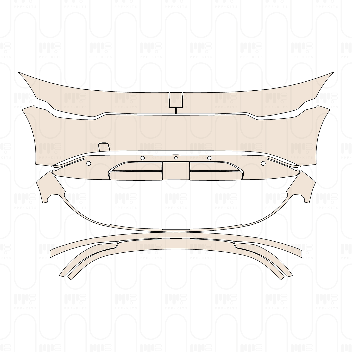 Pre-Cut PPF Zeekr 7X (CN) 2025