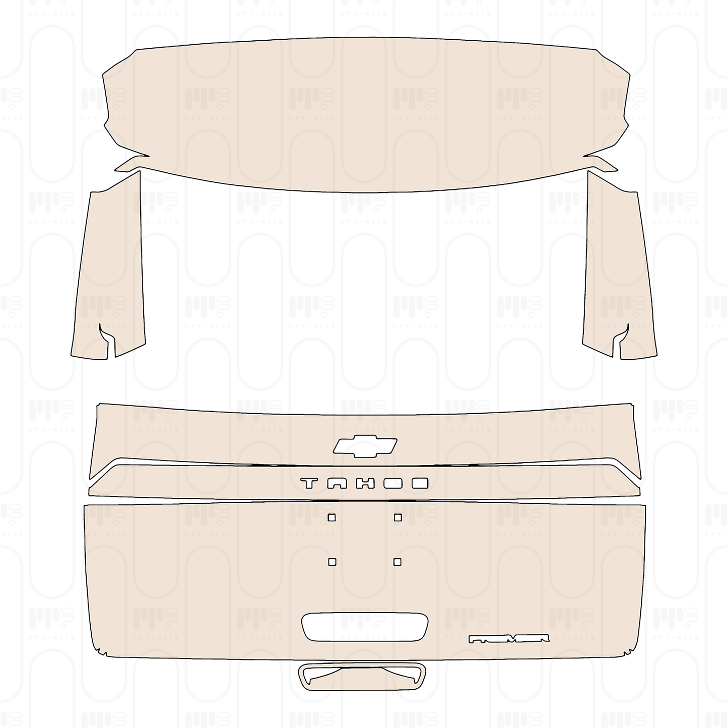 Pre-Cut PPF Chevrolet Tahoe LT 2026