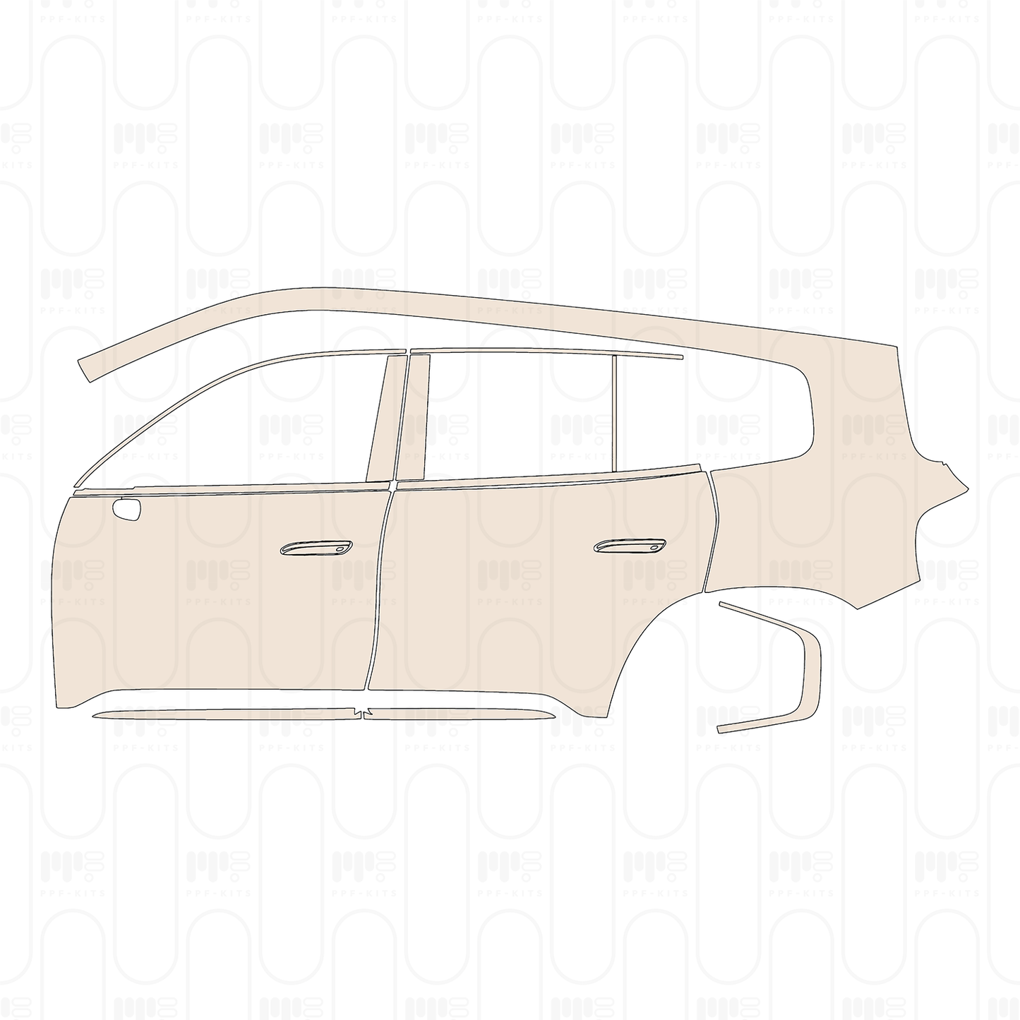 Pre-Cut PPF Mercedes-Benz GLB Electric Base 2026