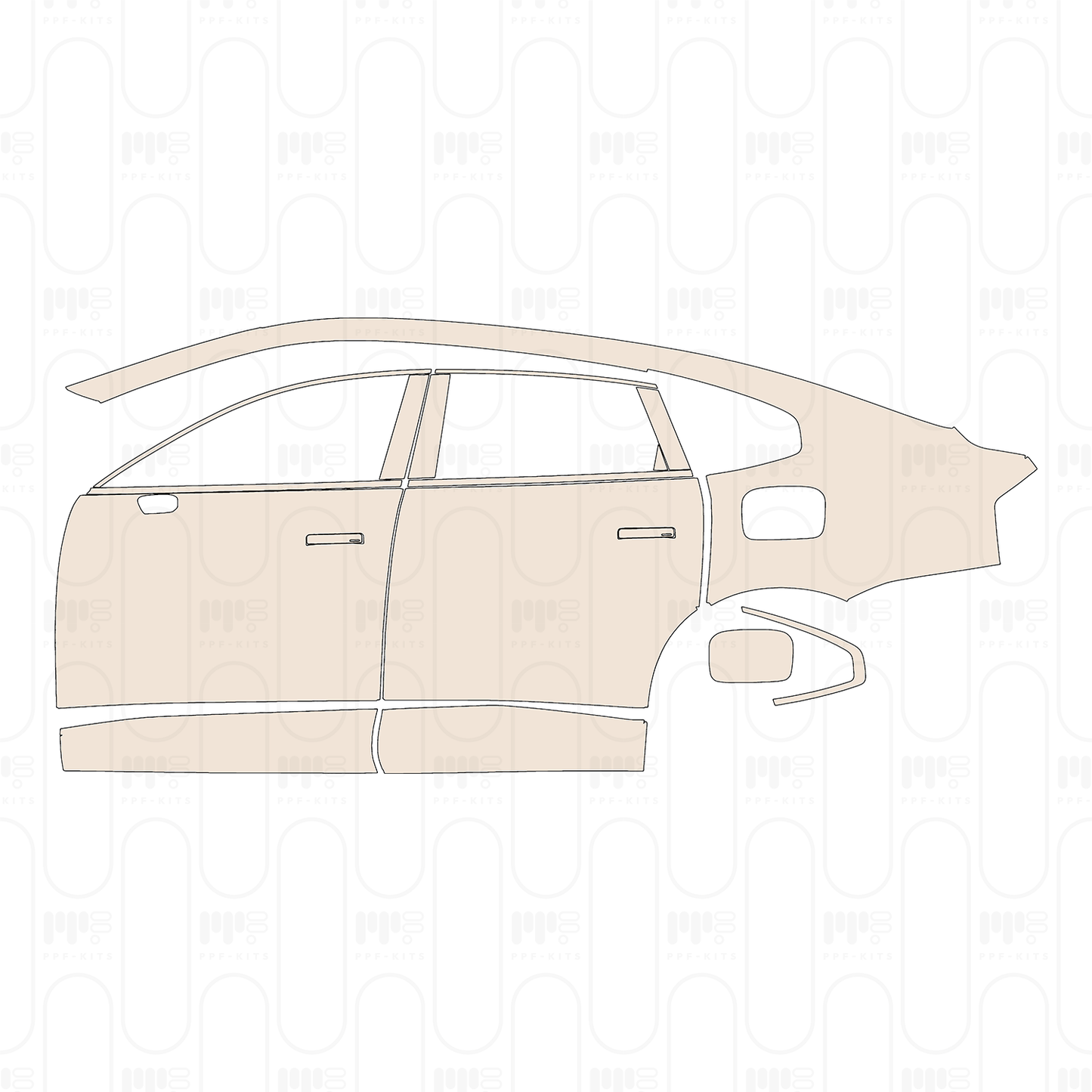 Pre-Cut PPF Volvo ES90 (EU) 2026
