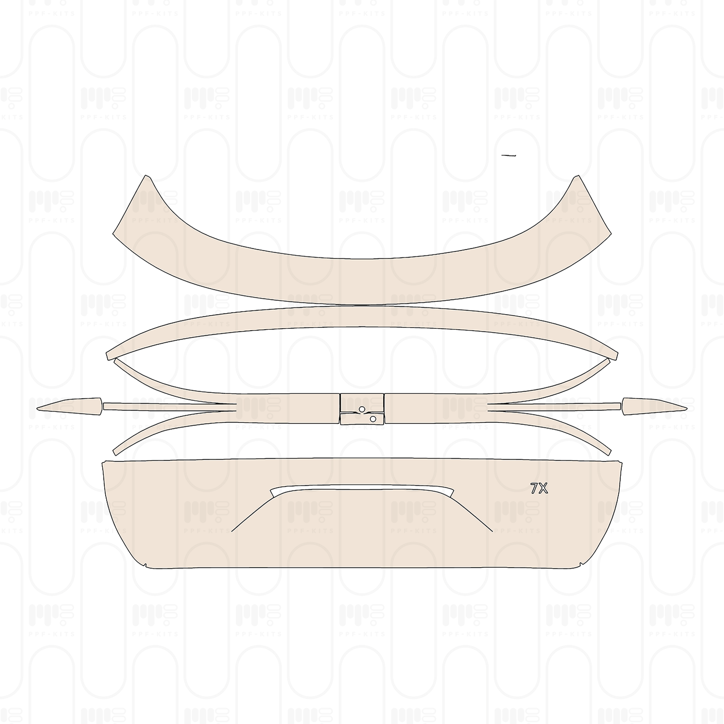 Pre-Cut PPF Zeekr 7X (CN) 2026