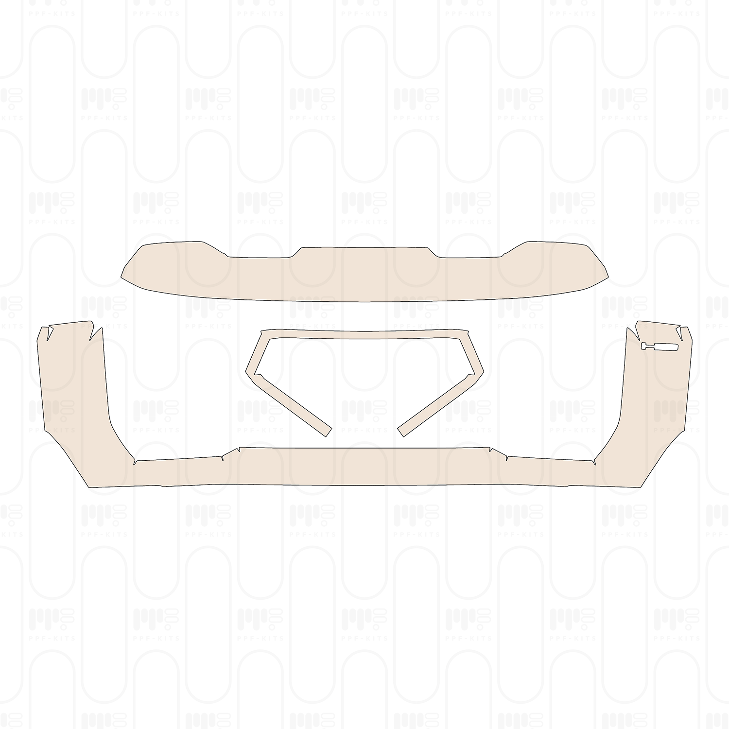 Bumper+Headlamp with 2 PDC (Parking Sensors)