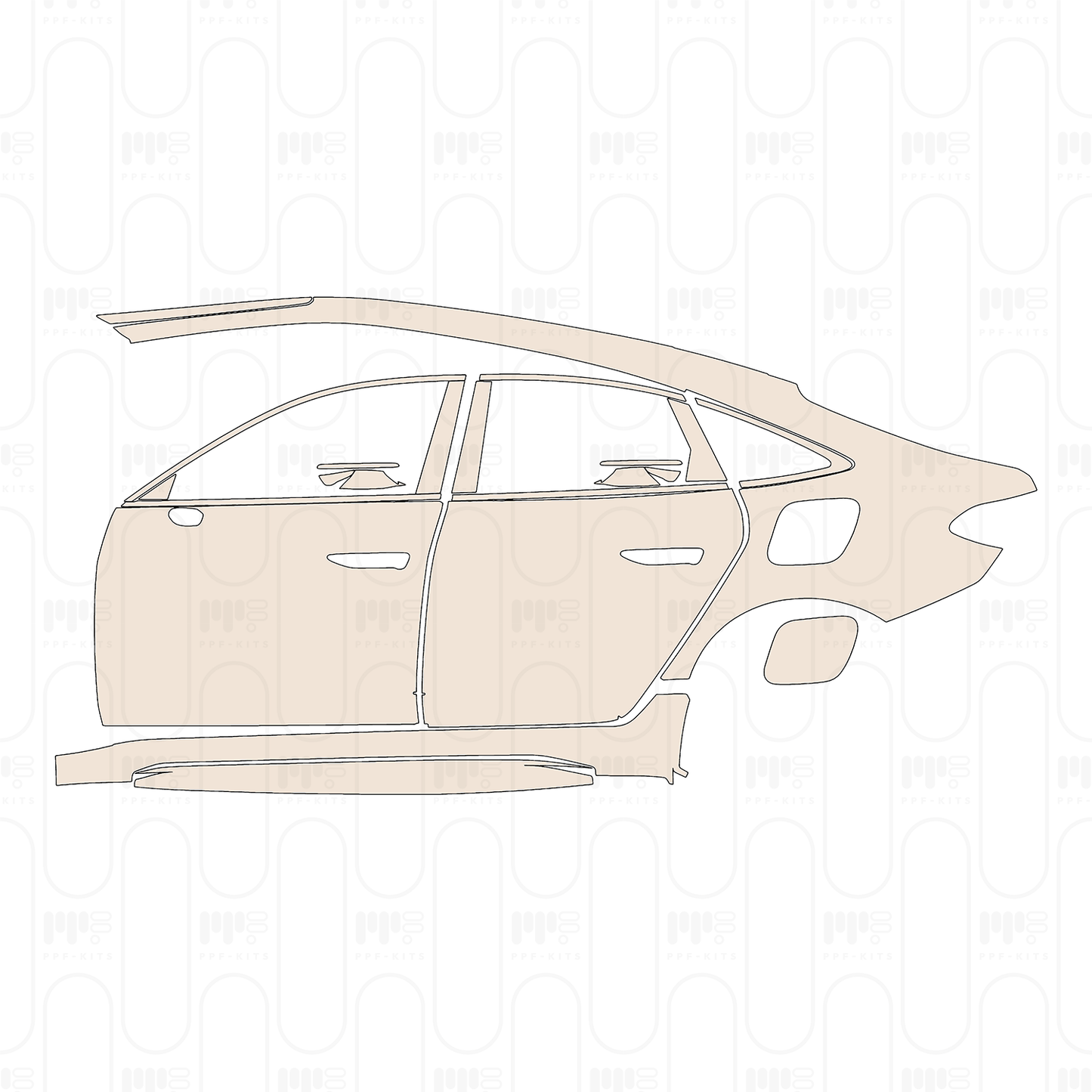 Trunk Lid with M Carbon Exterior Package, with "i4" & "M50" Emblems